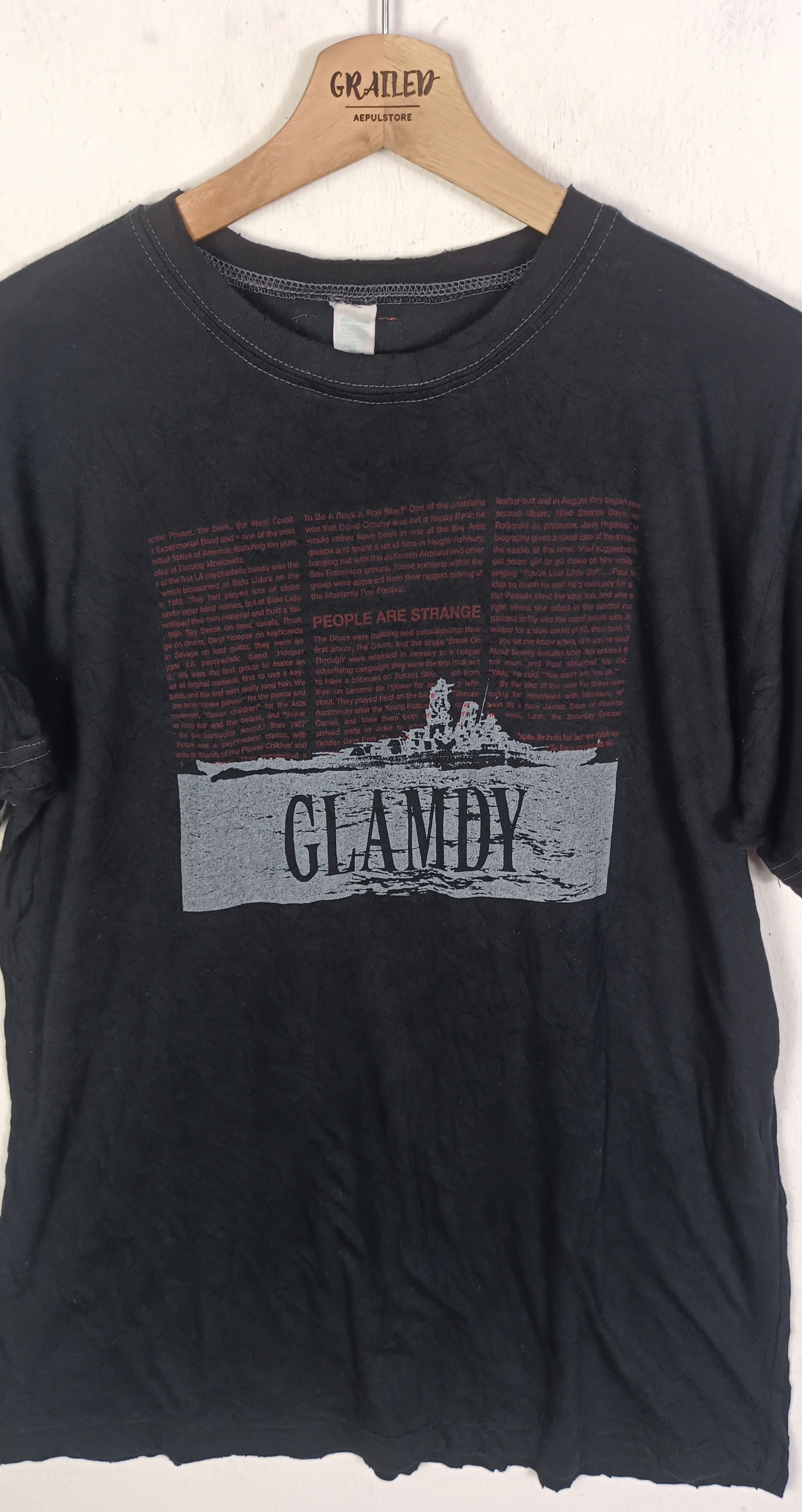 Designer Vintage Glamdy Made in USA Art " People Are Strange" Size US M / EU 48-50 / 2 - 3 Thumbnail