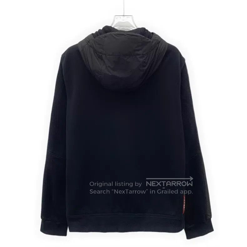 Prada Prada Black cotton hooded zipper long-sleeved jacket Size US S / EU 44-46 / 1 - 2 Thumbnail