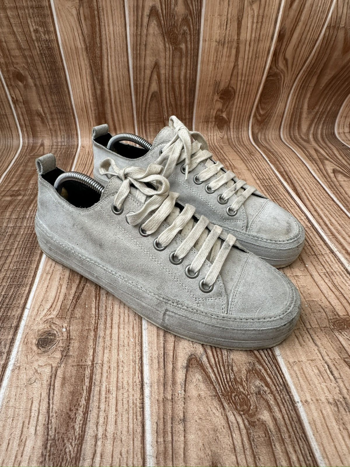 Ann Demeulemeester Ann Demeulemeester Suede Low Top Sneaks Size US 7 / EU 40 - 1 Thumbnail