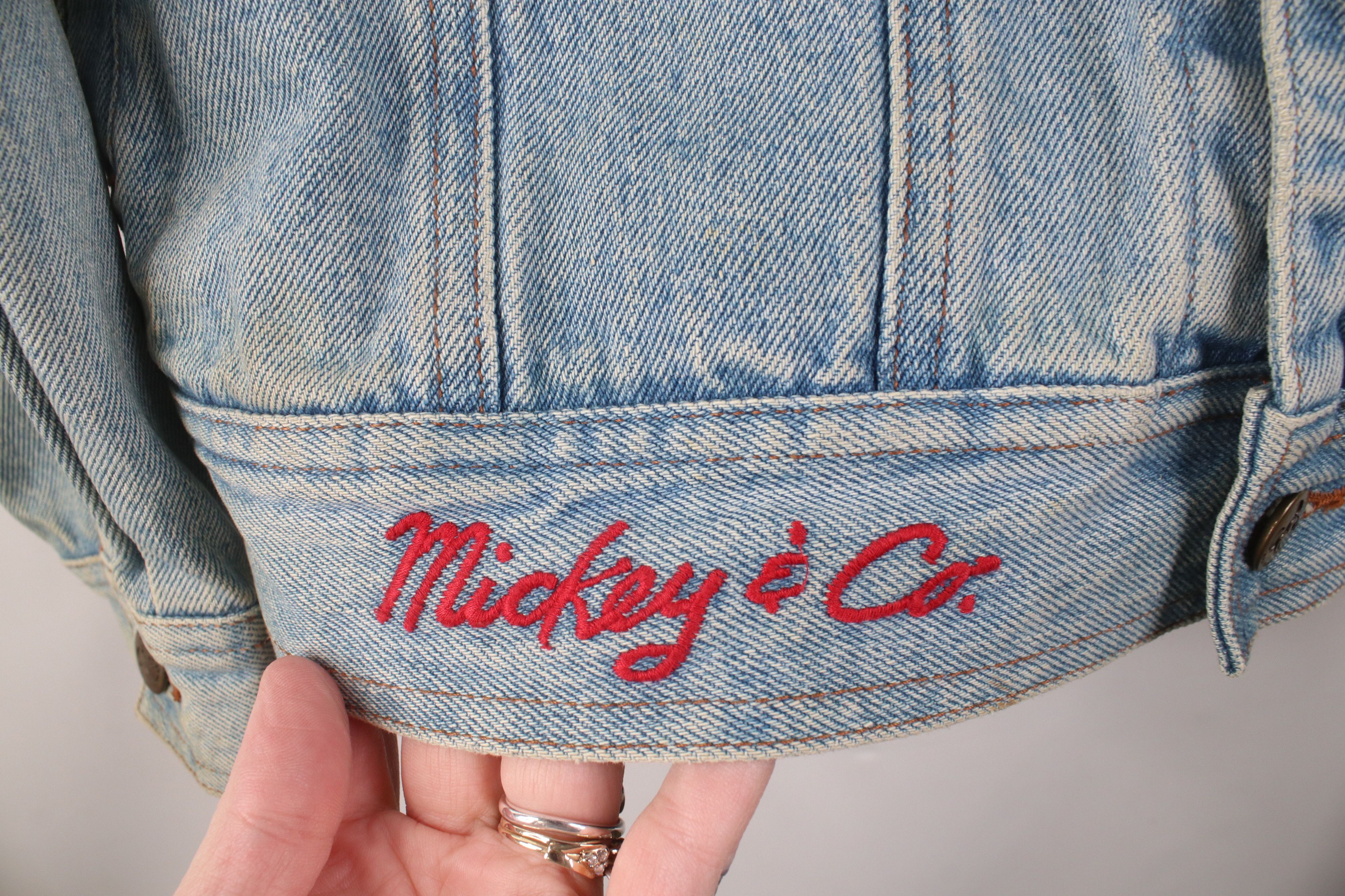 Disney Vintage 90s Disney Mickey Mouse Denim Trucker Jacket Blue Size US M / EU 48-50 / 2 - 5 Thumbnail