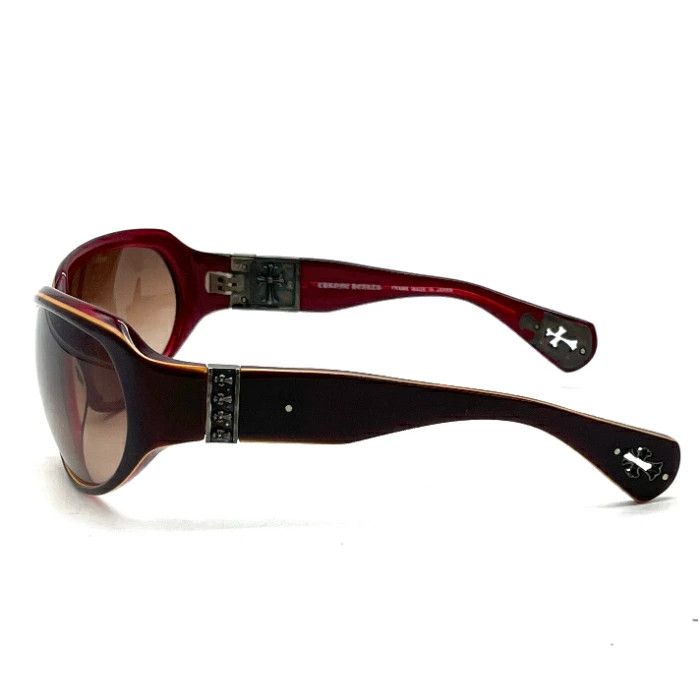 Chrome Hearts CHROME HEARTS SWEET SHOT Cross Silver Sunglasses Brown Size ONE SIZE - 5 Thumbnail