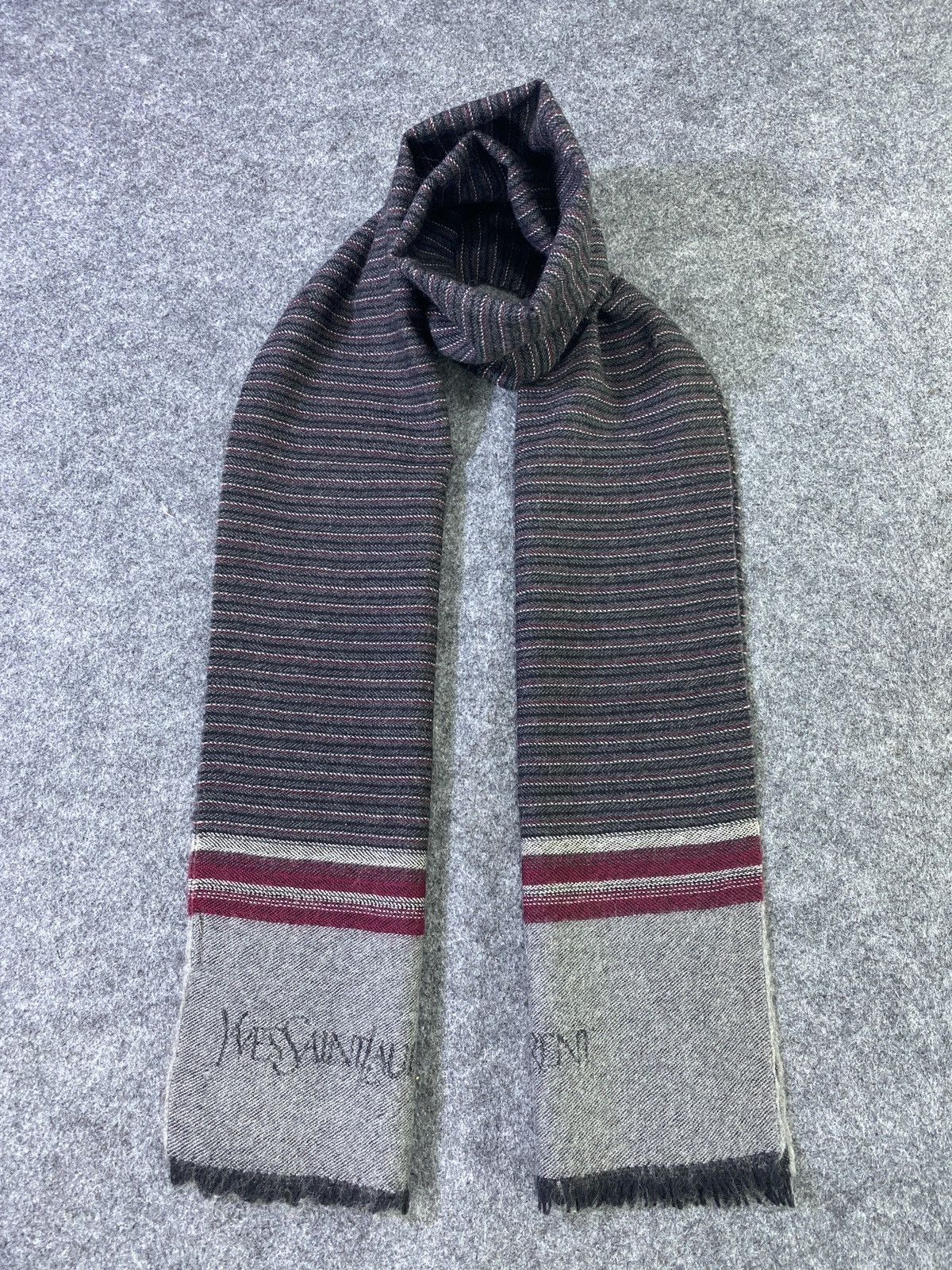 Vintage × Yves Saint Laurent Yves Saint Laurent Scarf/Muffler/Neckwear -T889 Size ONE SIZE - 1 Thumbnail