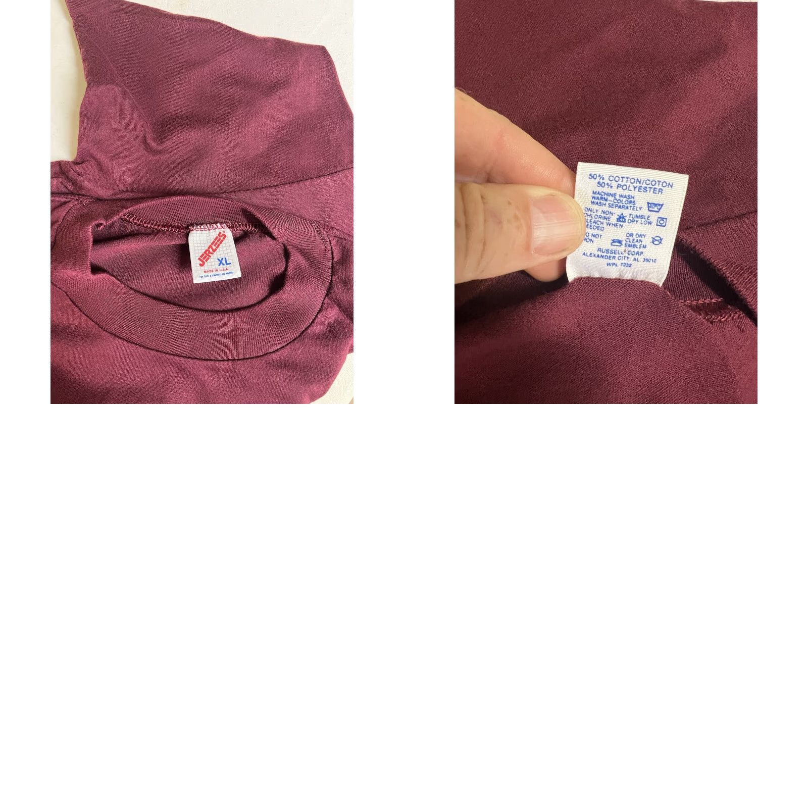 Jerzees VINTAGE Jerzees T-Shirt MM North Moving Experience Red XL Crew Neck Short Sleeve Men Cotton Blend Size US XL / EU 56 / 4 - 8 Thumbnail