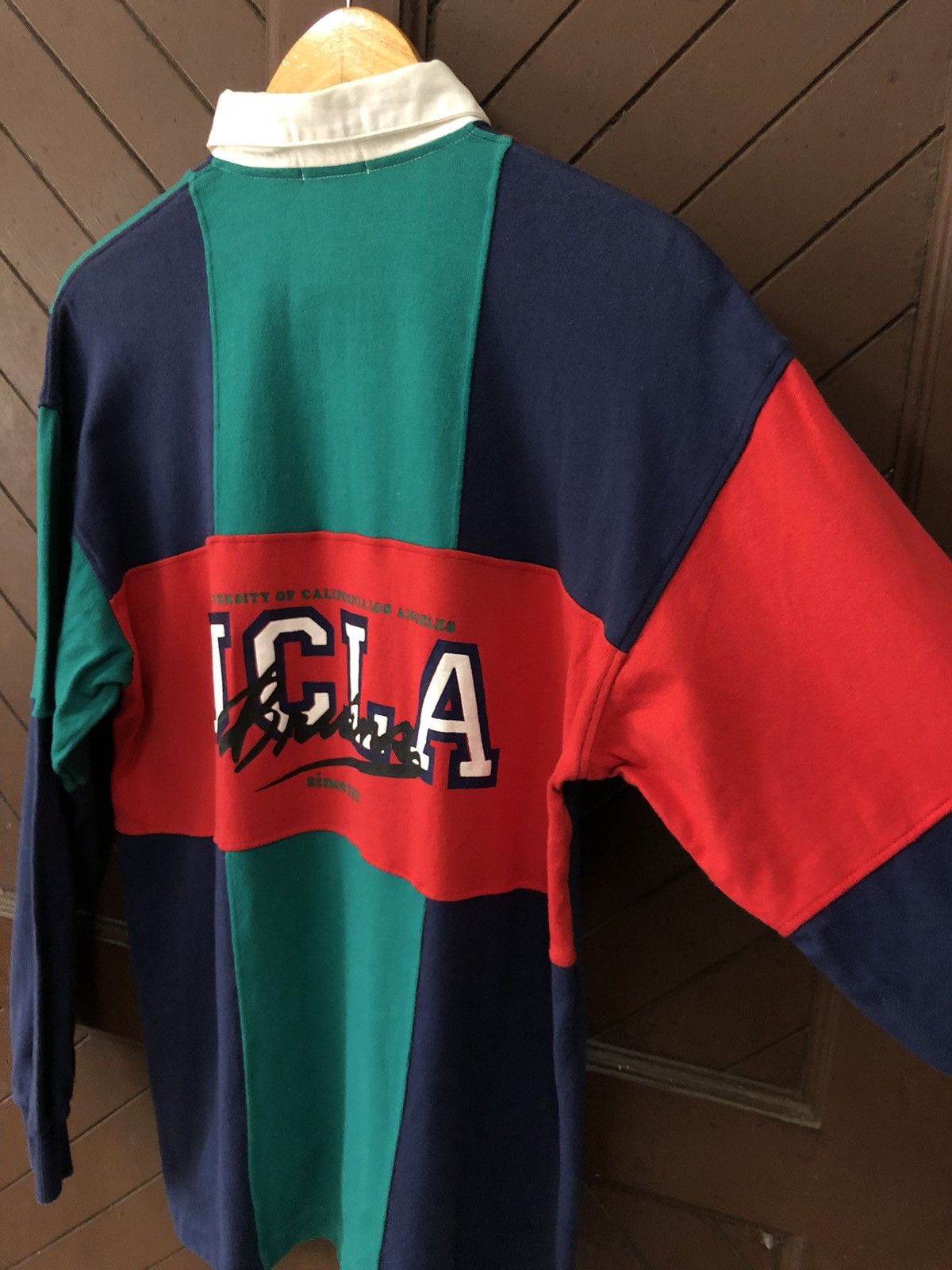 Vintage Vintage 90s UCLA Bruins Long Sleeve Polo Rugby Shirt Size US L / EU 52-54 / 3 - 5 Thumbnail