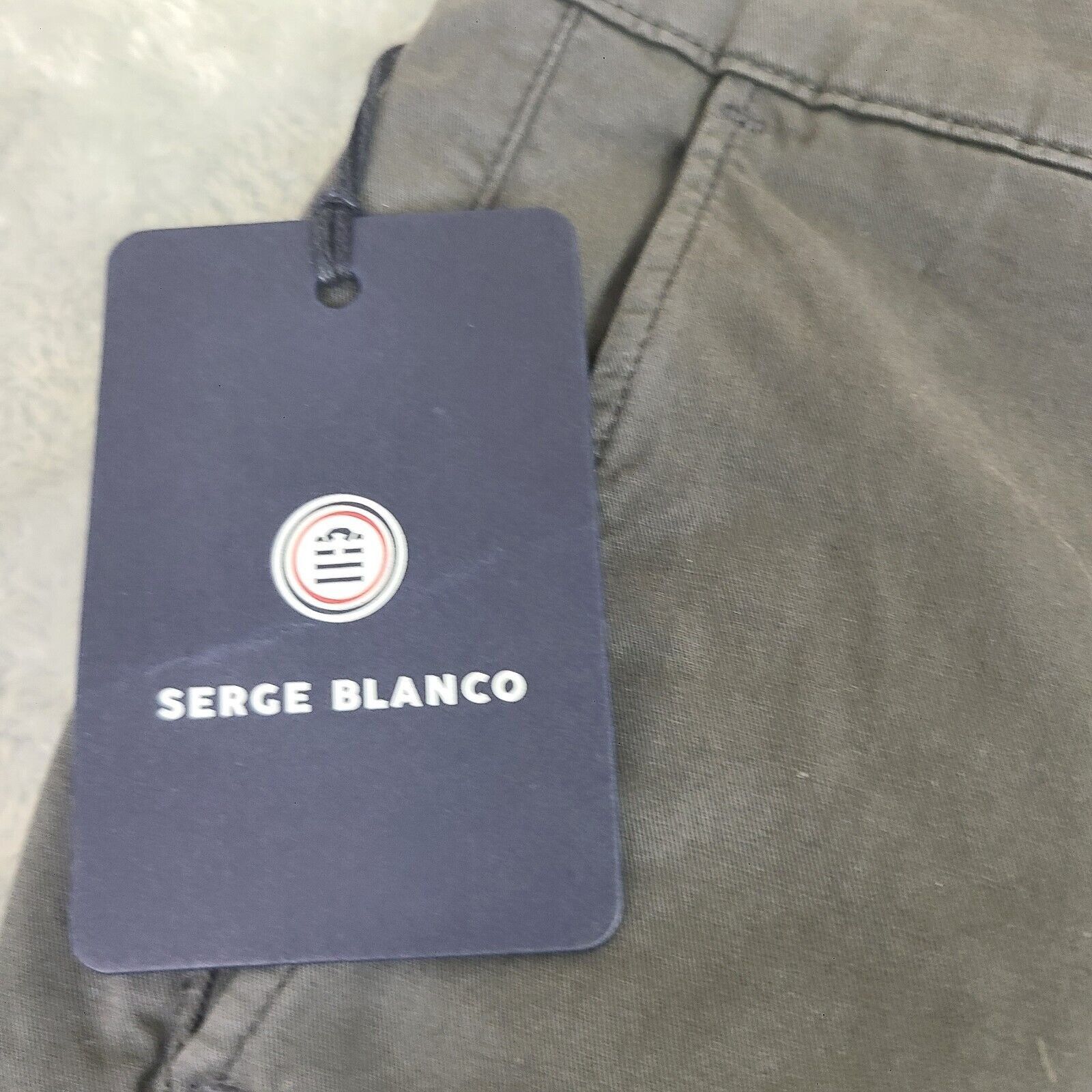 Vintage Serge Blanco Mens Gray Chino Dress Pants Size 31 New With Ta Size US 31 - 2 Thumbnail
