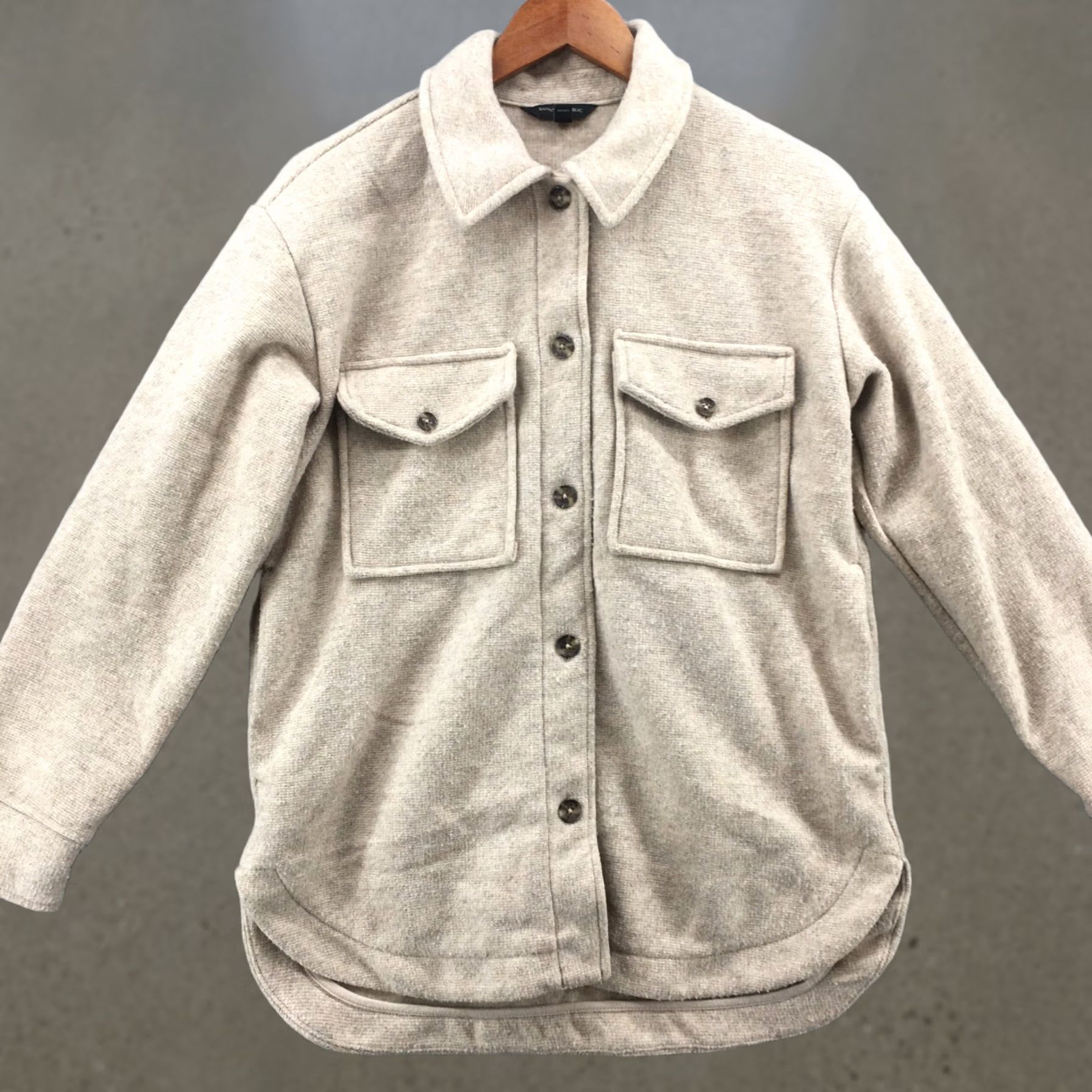 Banana Republic Banana Republic Button Up Jacket Womens XS Beige Long Sleeve Pockets Collared Size XS / US 0-2 / IT 36-38 - 1 Thumbnail