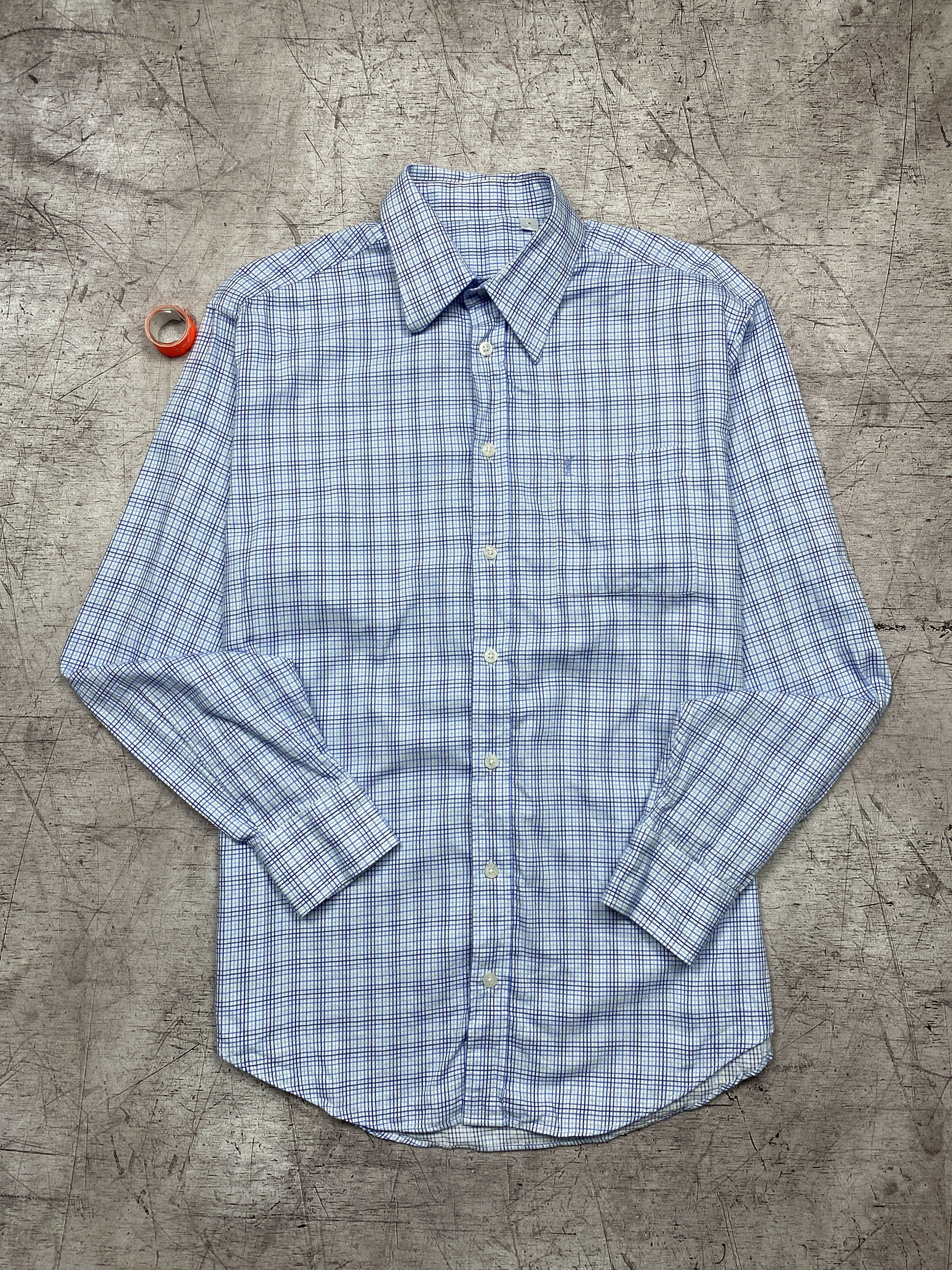 Yves Saint Laurent Yves Saint Laurent YSL Vintage Mens Long Sleeve Shirt Size US M / EU 48-50 / 2 - 1 Thumbnail