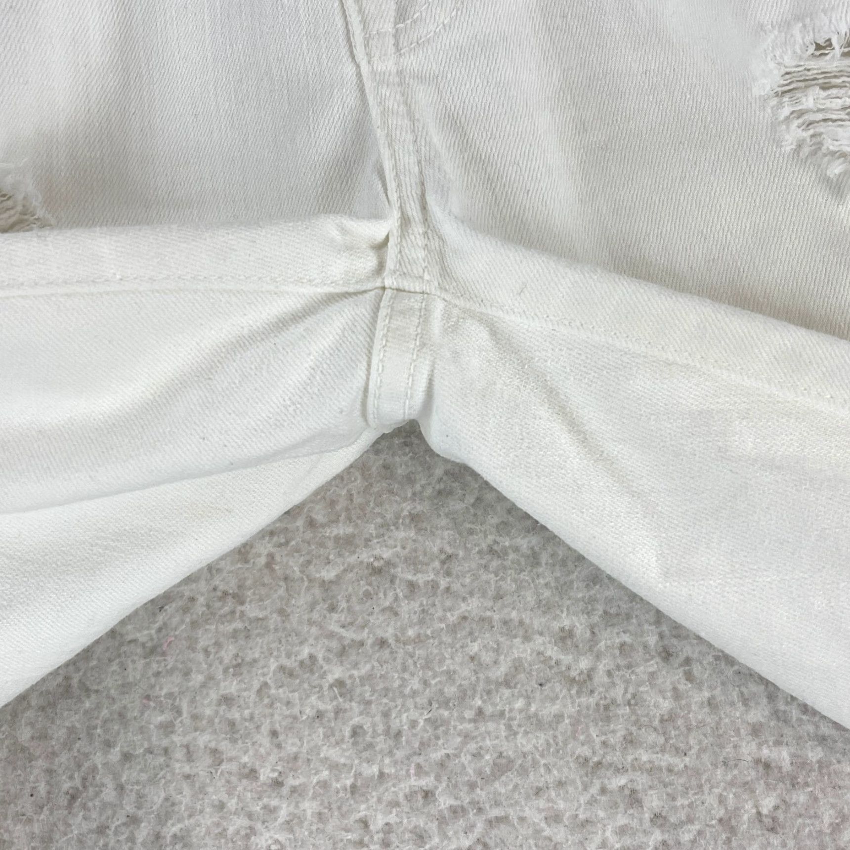 Vintage Current/Elliott The Fling Cropped Jeans Womens Size 26 White Mid-Rise Jeans Size 26" / US 2 / IT 38 - 6 Thumbnail