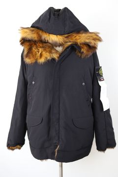 Stone island jacket online fur hood