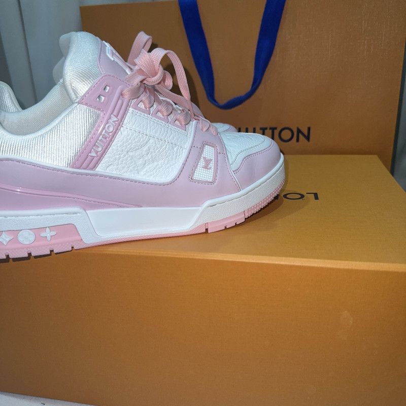 Louis Vuitton Louis Vuitton Pink Low-Top Fashion Sneakers -2508 Size US 7.5 / EU 40-41 - 6 Thumbnail