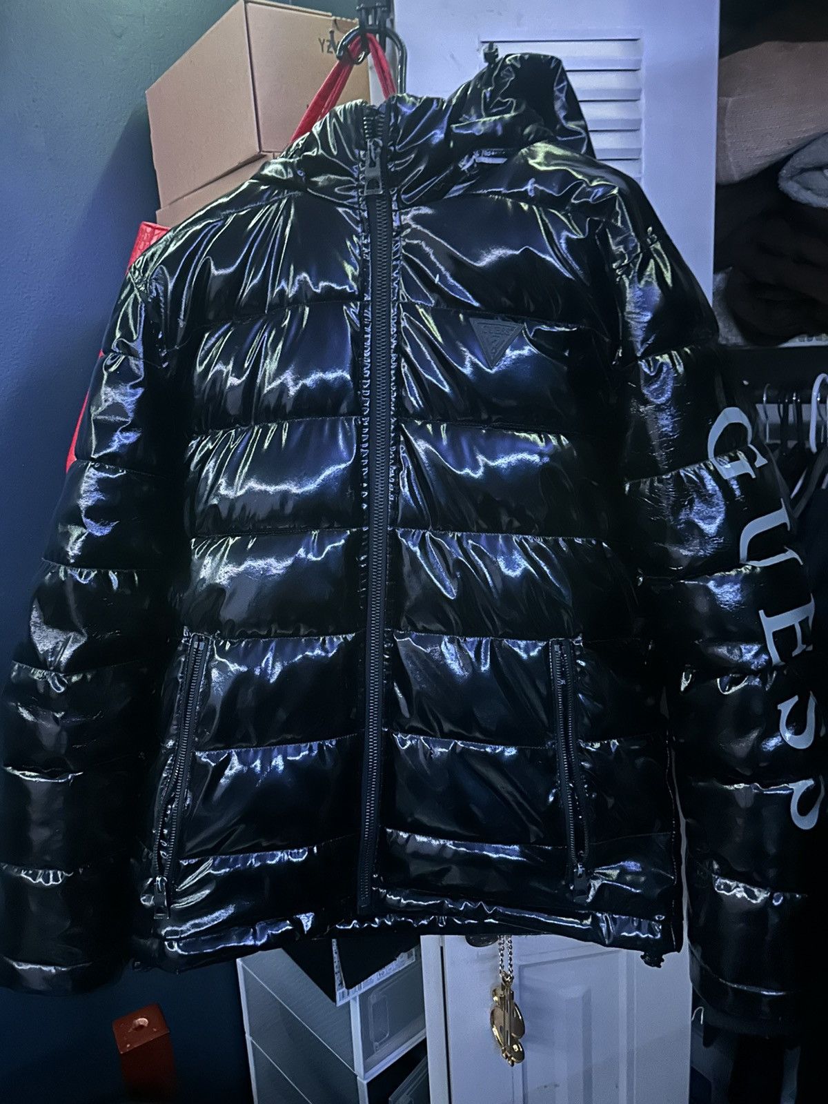 Guess Glossy Bulky Guess Puffer Jacket Size US S / EU 44-46 / 1 - 1 Thumbnail