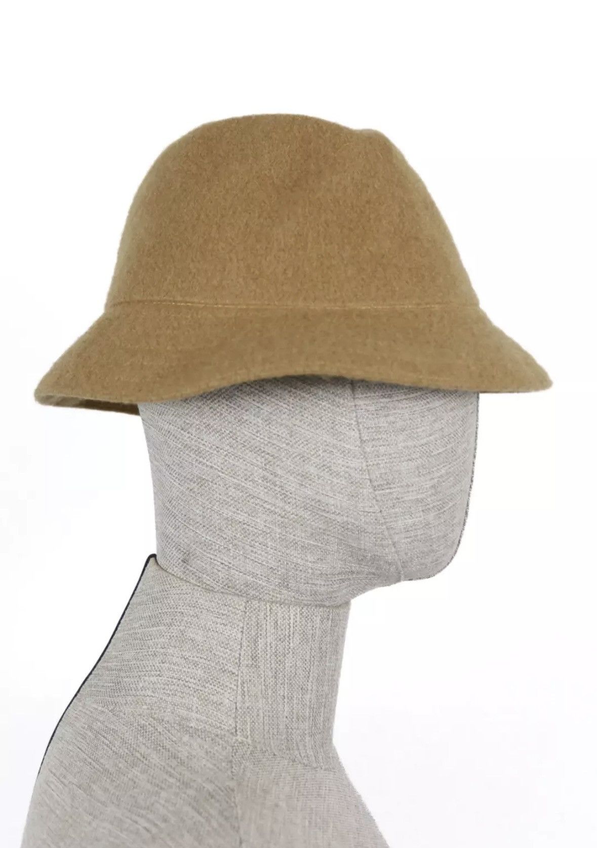 Kangol Kangol Logo Beige Wool Bucket Hat Size ONE SIZE - 4 Thumbnail