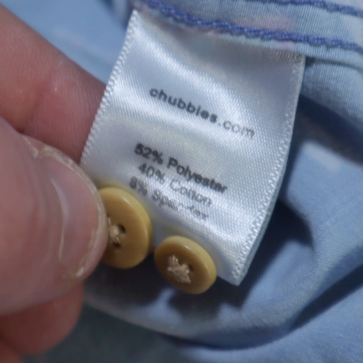 Chubbies Chubbies Polo Shirt The Nutter Palm All Over Print Blue Men's S Shirt Size US S / EU 44-46 / 1 - 7 Thumbnail