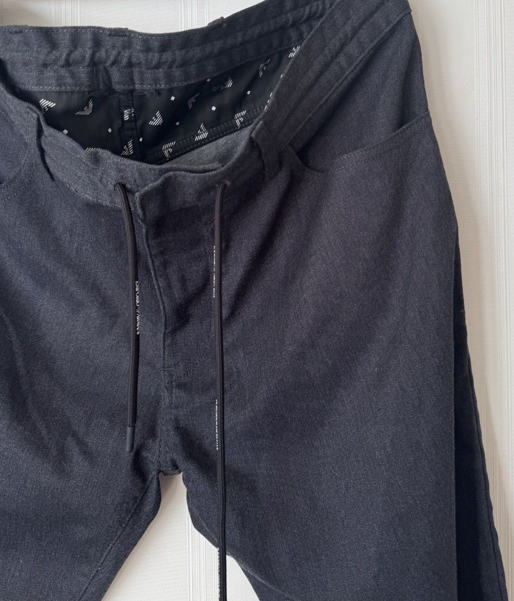 Emporio Armani Emporio Armani Men's Pants Size 34 Black Logo Classic 2019 y Size US 34 / EU 50 - 4 Thumbnail