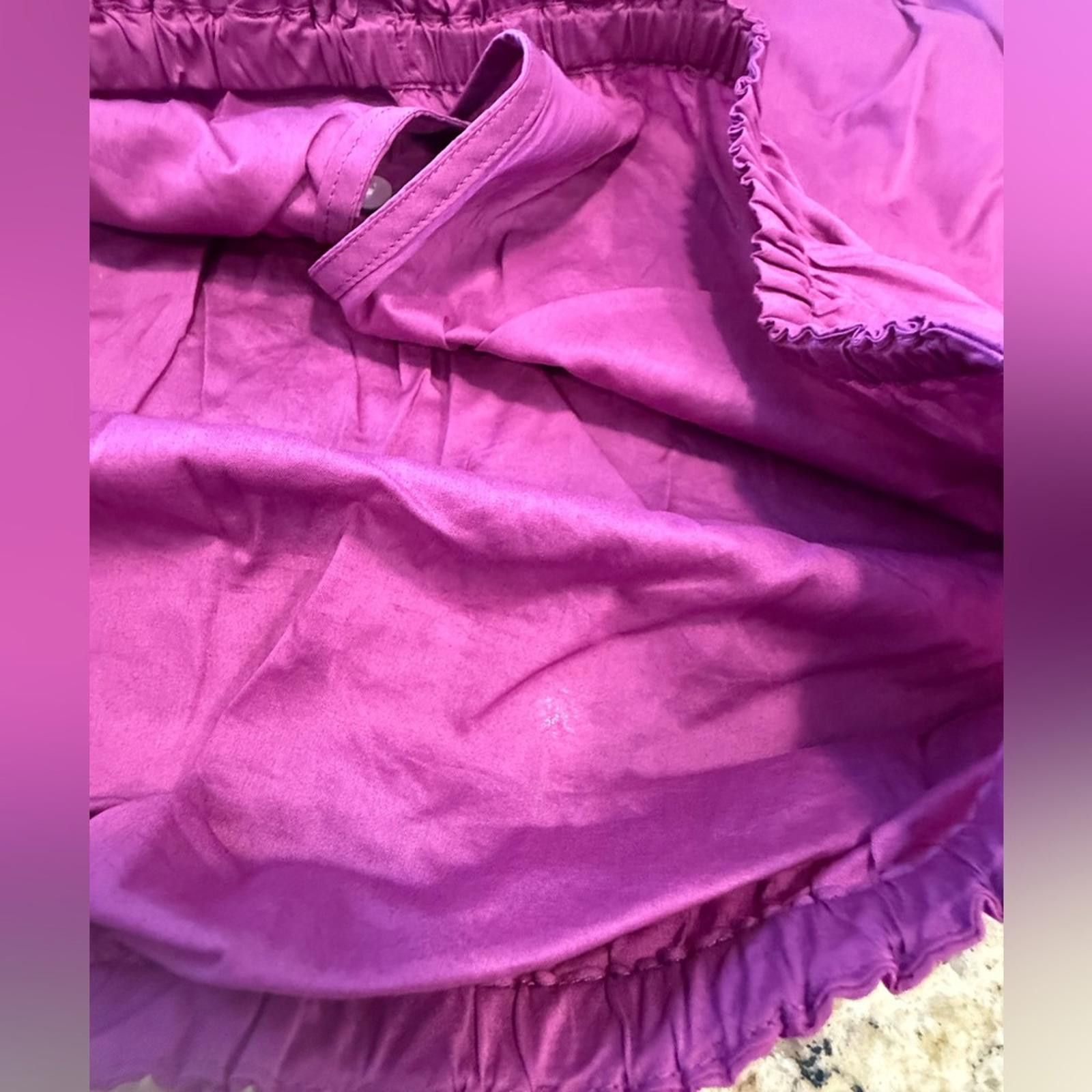Rails Rails Katie Berry purple crop top V neck full sleeves SZ SM Size S / US 4 / IT 40 - 5 Thumbnail