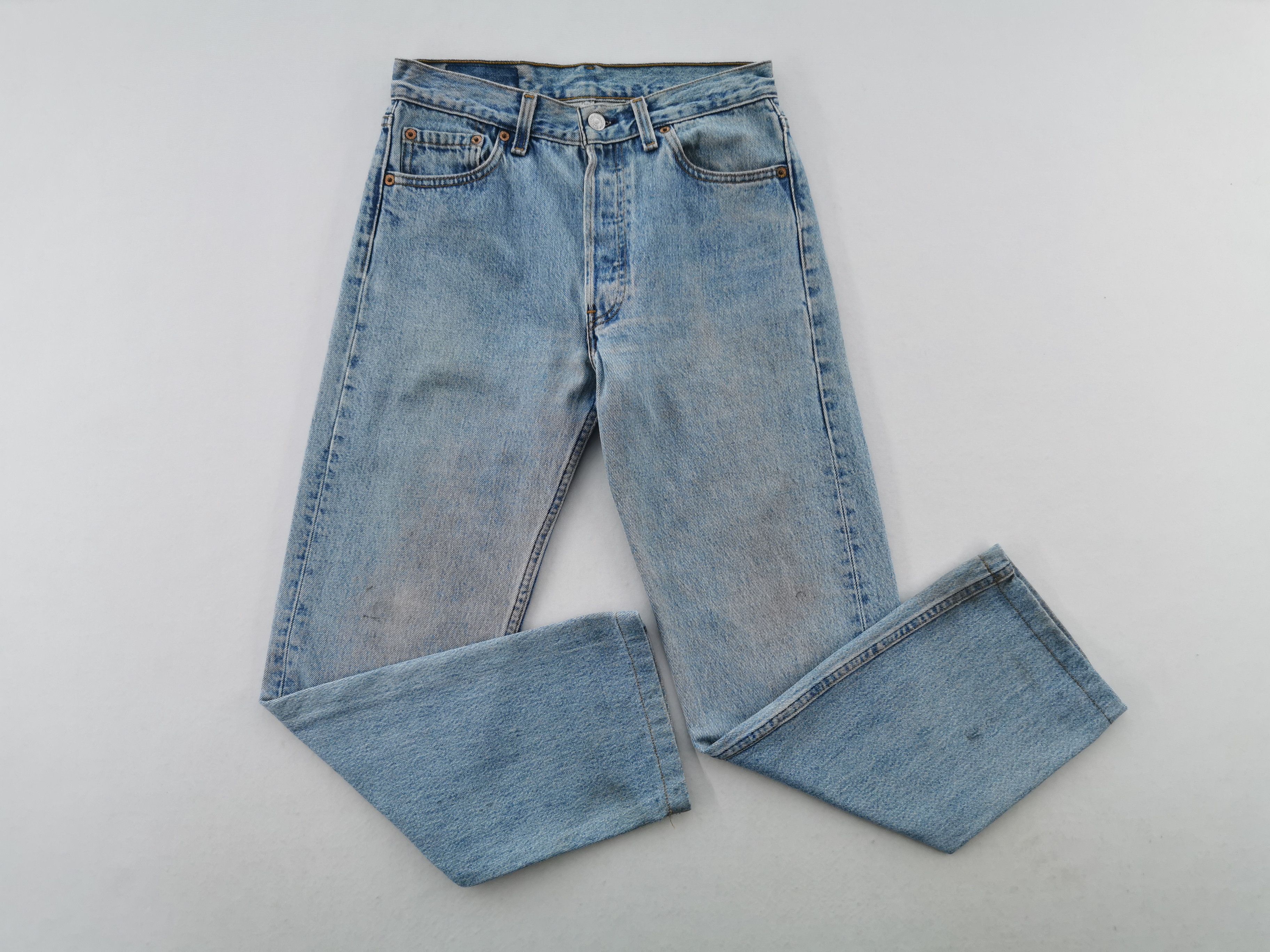 Levi's Distressed Vintage 90's Levis Lot 501 Denim Made In USA Size US 28 / EU 44 - 4 Thumbnail
