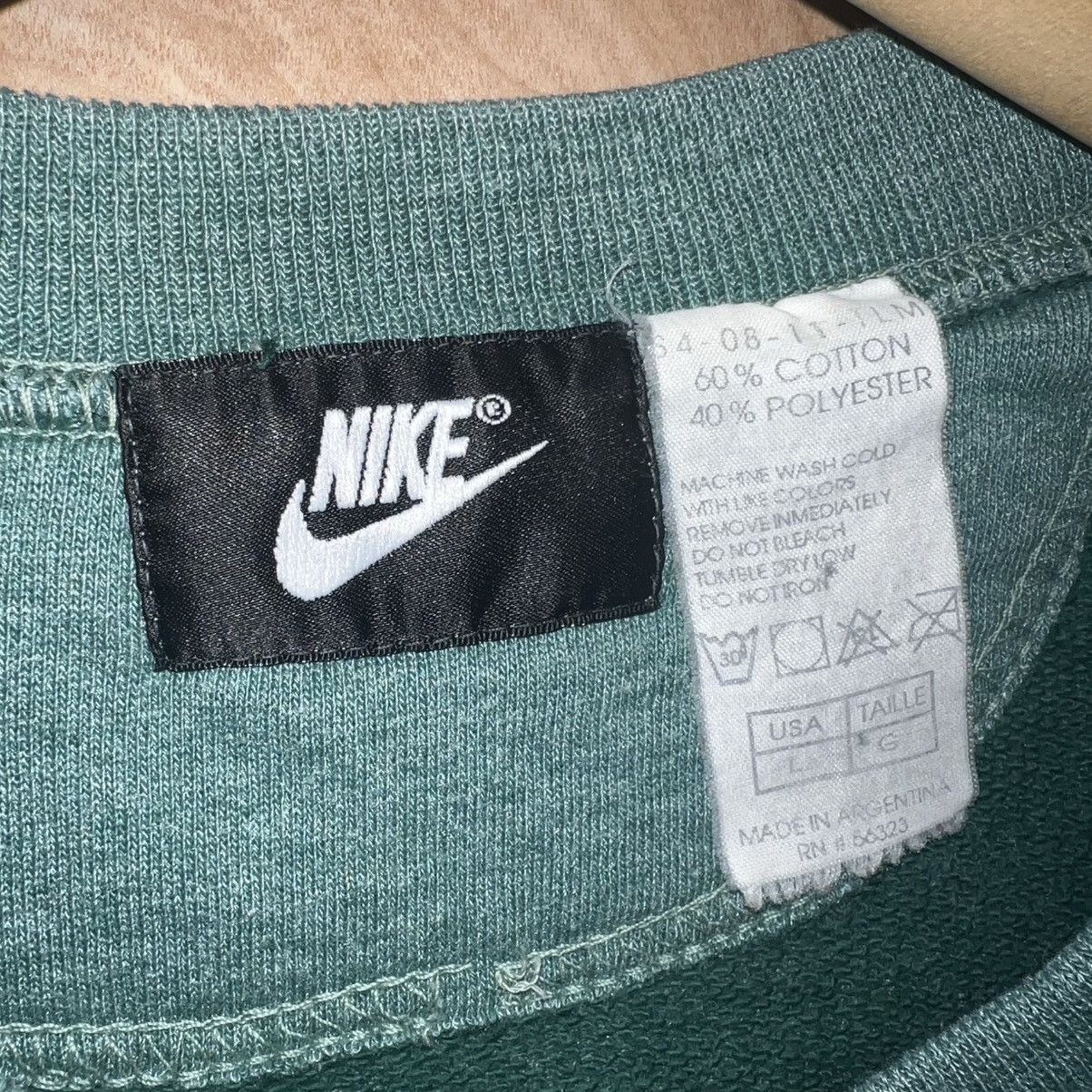 Nike VINTAGE 90s NIKE OVERSIZED SHORT SLEEVE LOGO SWEATSHIRT Size US L / EU 52-54 / 3 - 8 Thumbnail