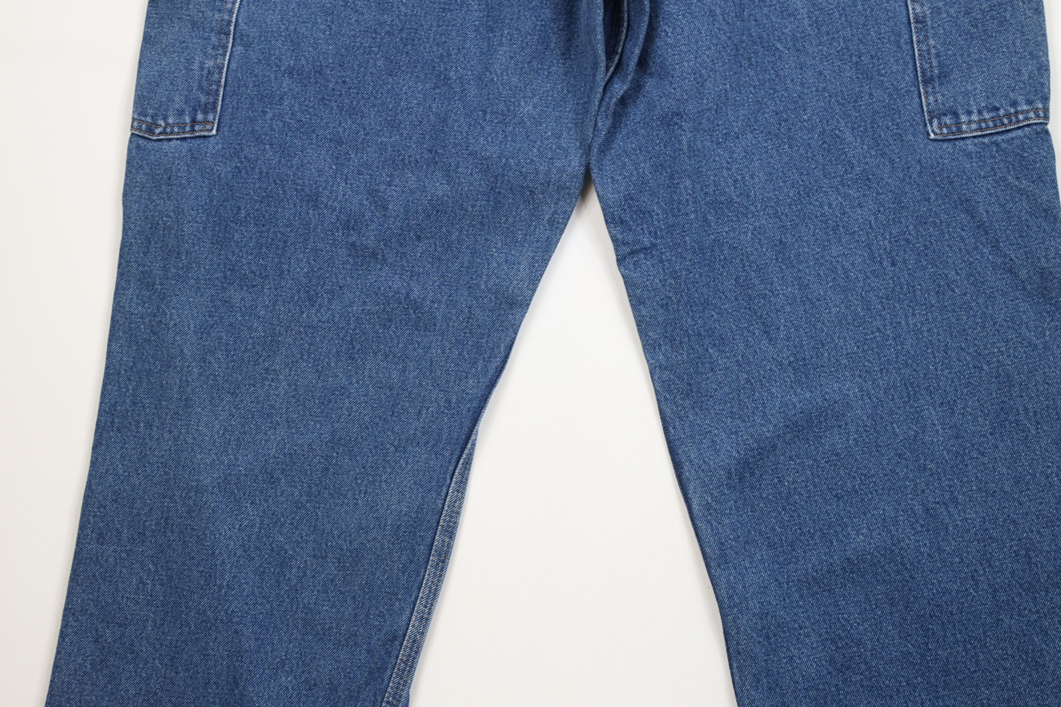 Carhartt Vintage Y2K Carhartt Wide Leg Dungaree Denim Jeans Blue Size US 38 / EU 54 - 12 Thumbnail