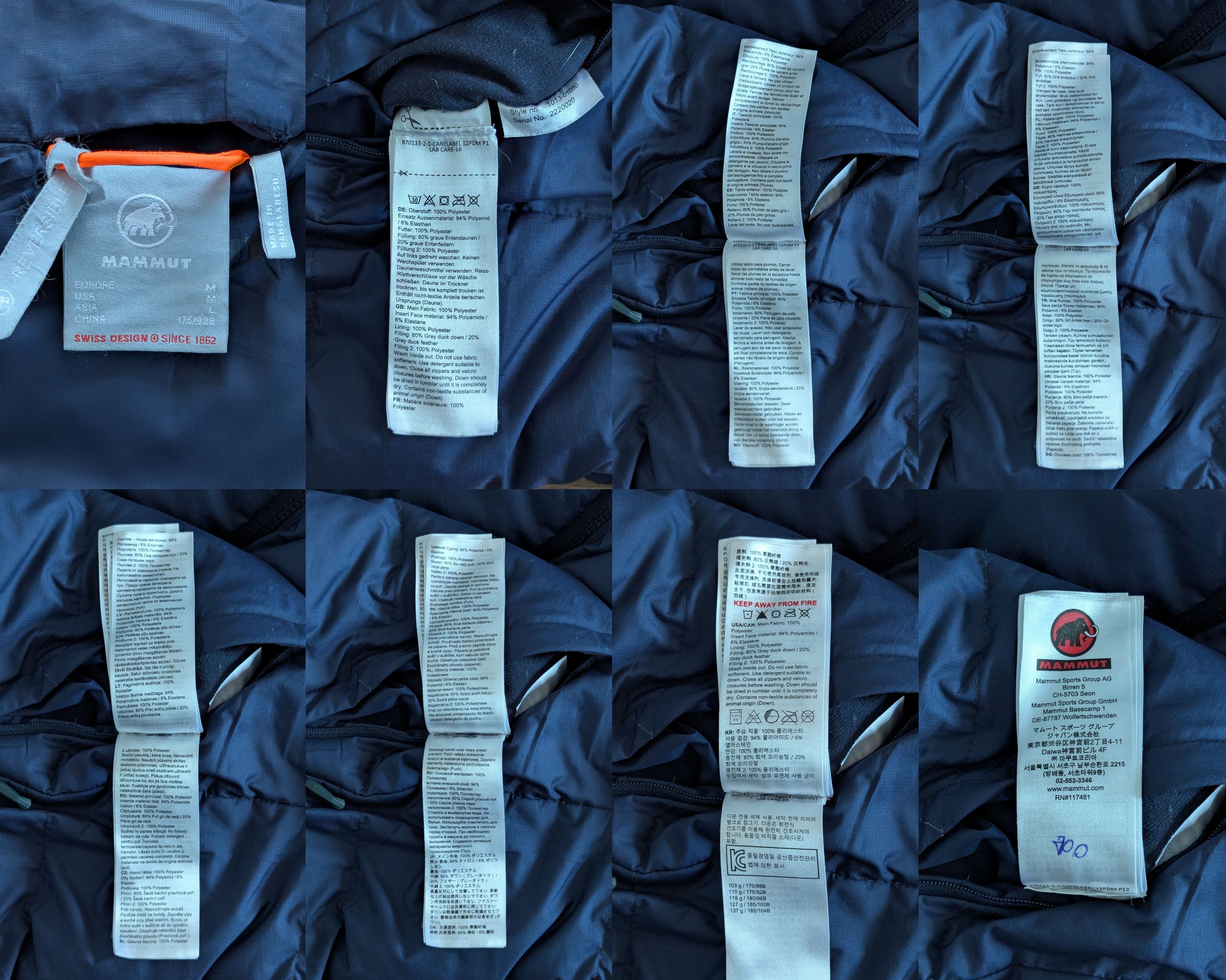 Mammut Mammut Reversible Down Jacket Size M Navy Outdoor Trekking Size US M / EU 48-50 / 2 - 22 Thumbnail