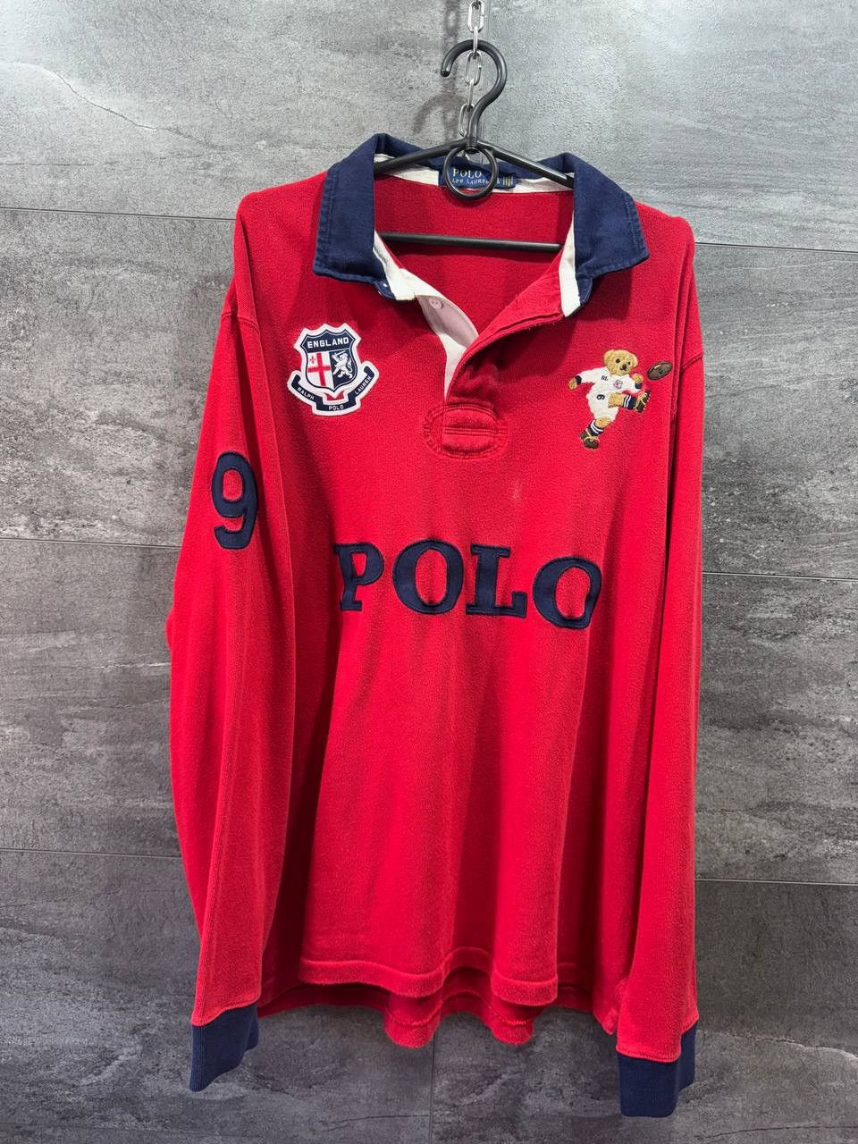 Polo Ralph Lauren The England Rugby Polo Ralph Lauren Shirt Polo Kicker Bear Size US XL / EU 56 / 4 - 1 Thumbnail