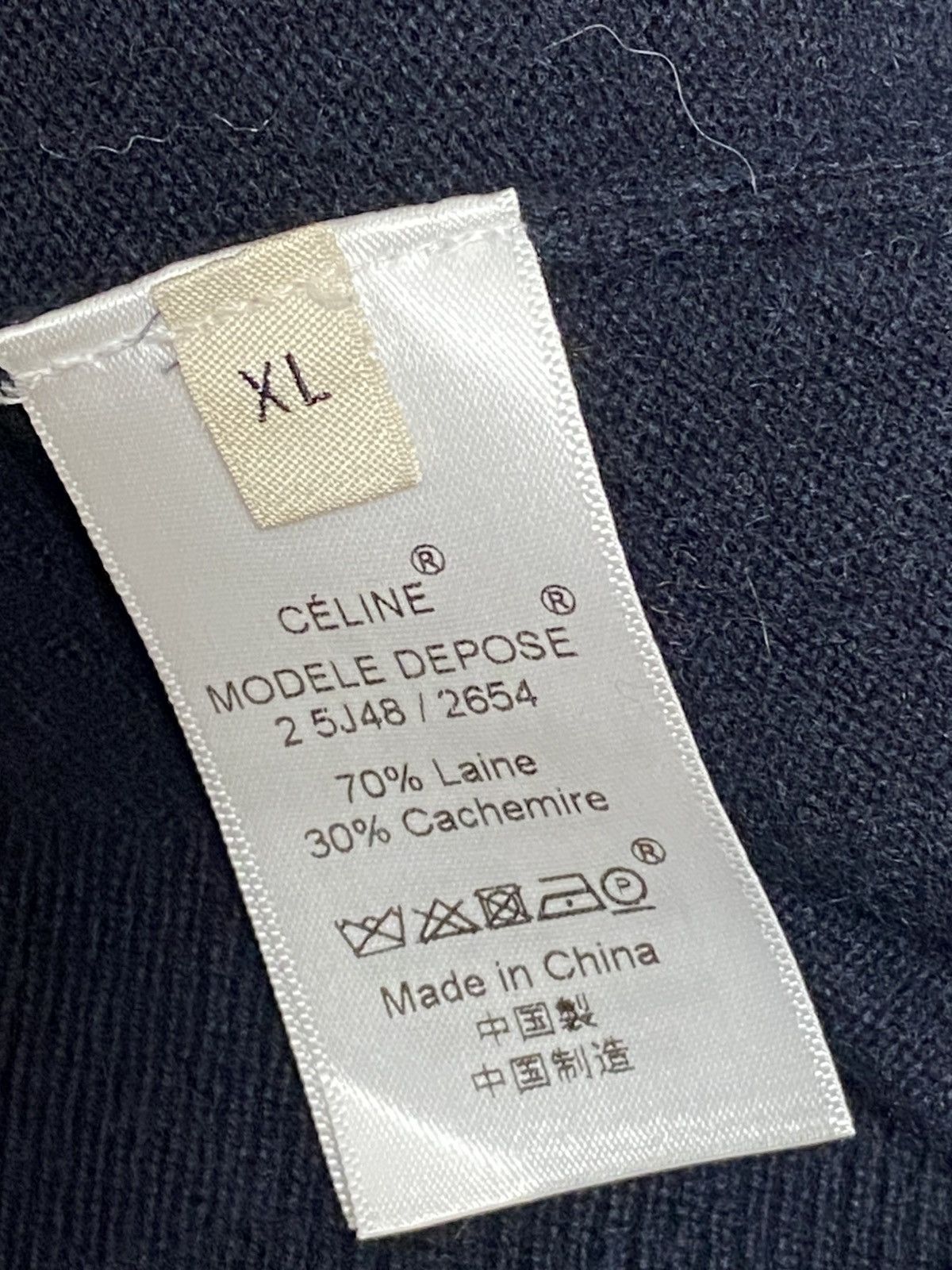 Celine Celine Cashmere Wool Cardigan Size US XL / EU 56 / 4 - 4 Thumbnail