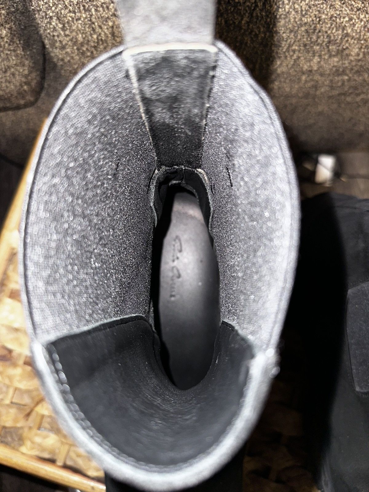 Rick Owens Rick Owens Black Suede Beatle Bozo Tractor Boots Size US 11.5 / EU 44-45 - 12 Thumbnail