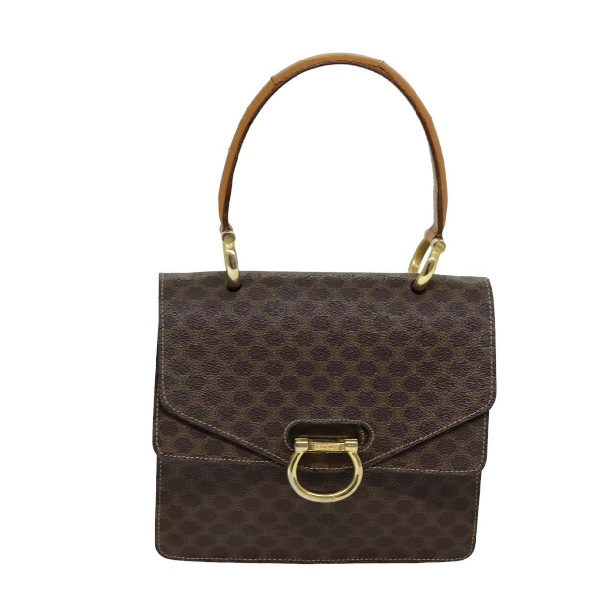 Celine CELINE Macadam Canvas Hand Bag Pvc Brown Size ONE SIZE - 2 Thumbnail