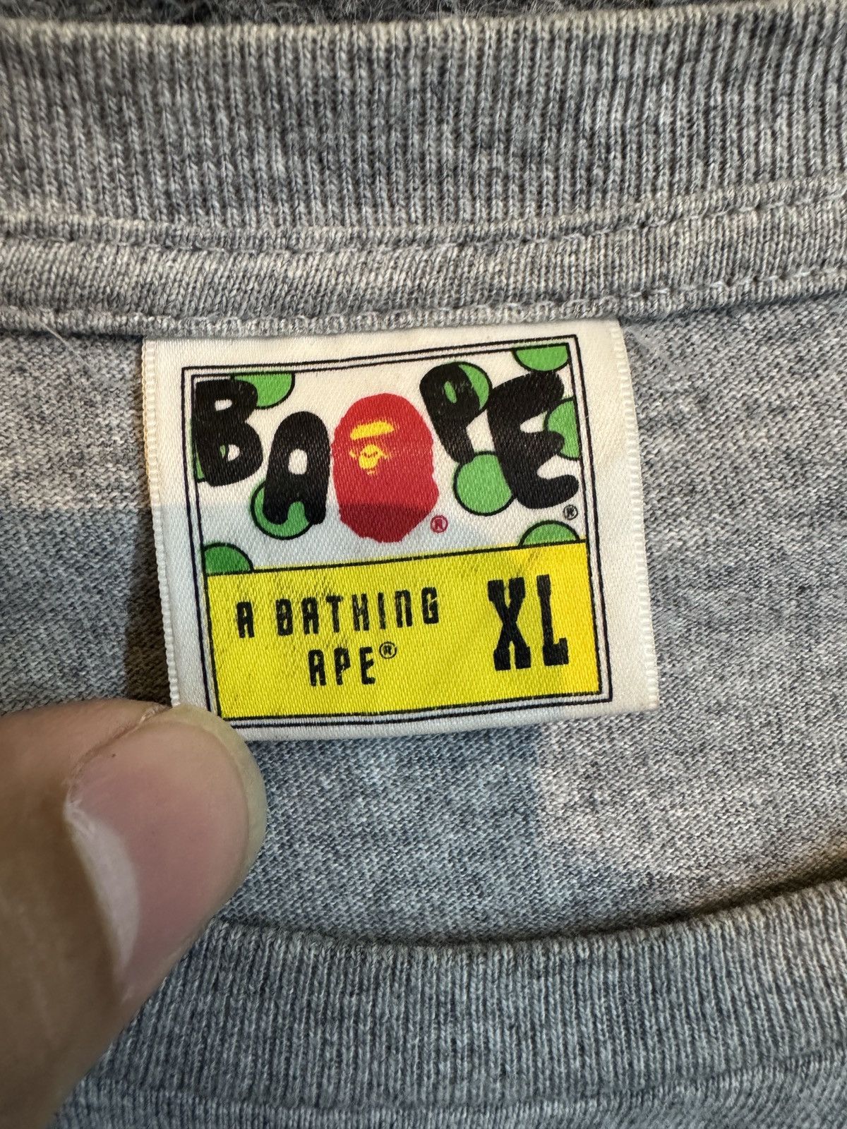 Bape Bape By Bathing Ape Tee Gray Size US XL / EU 56 / 4 - 3 Thumbnail
