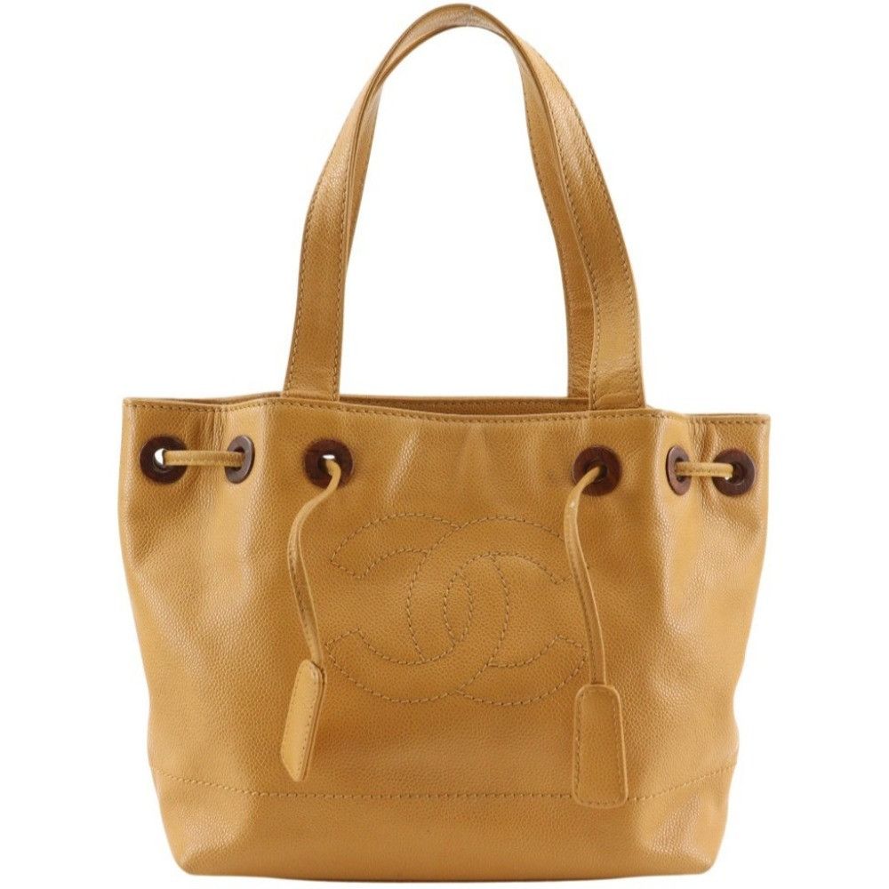Chanel Chanel Chanel Coco Mark Caviar Tote Bag Leather Tote Bag DUTY FREE for USA Size ONE SIZE - 1 Thumbnail