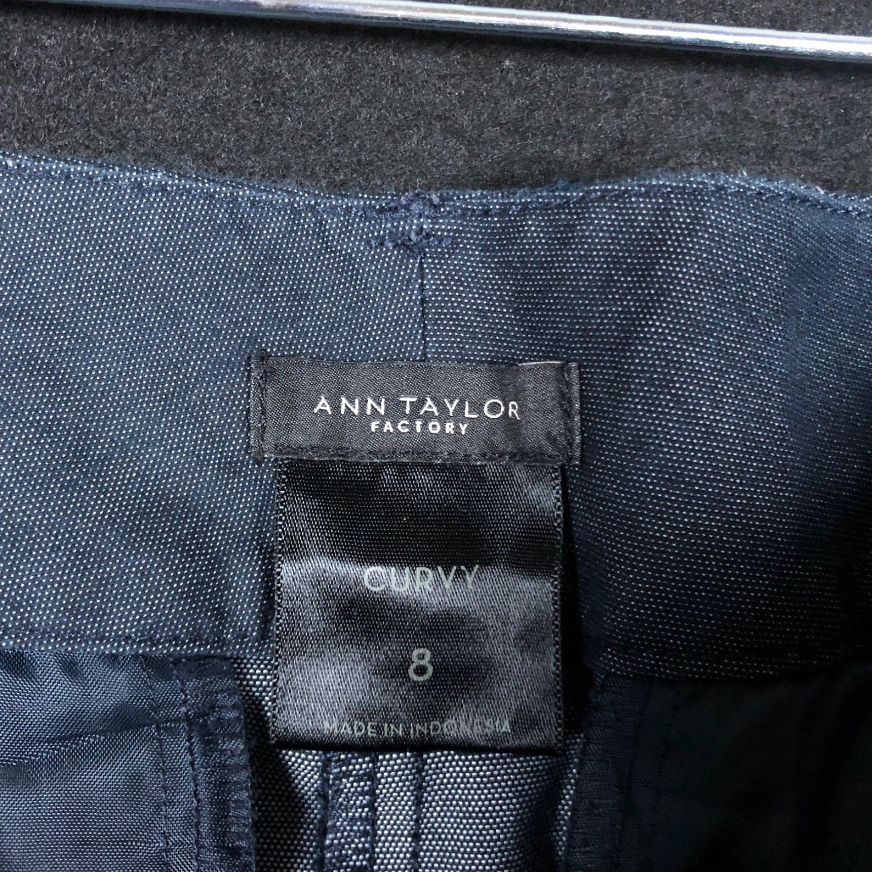 Ann Taylor Ann Taylor Factory Womens Pants Blue High Rise Curvy Straight Stretch 8 Pants Womens Blue High Rise Straight Stretch 8 Size 24" / US 00 / IT 34 - 5 Thumbnail