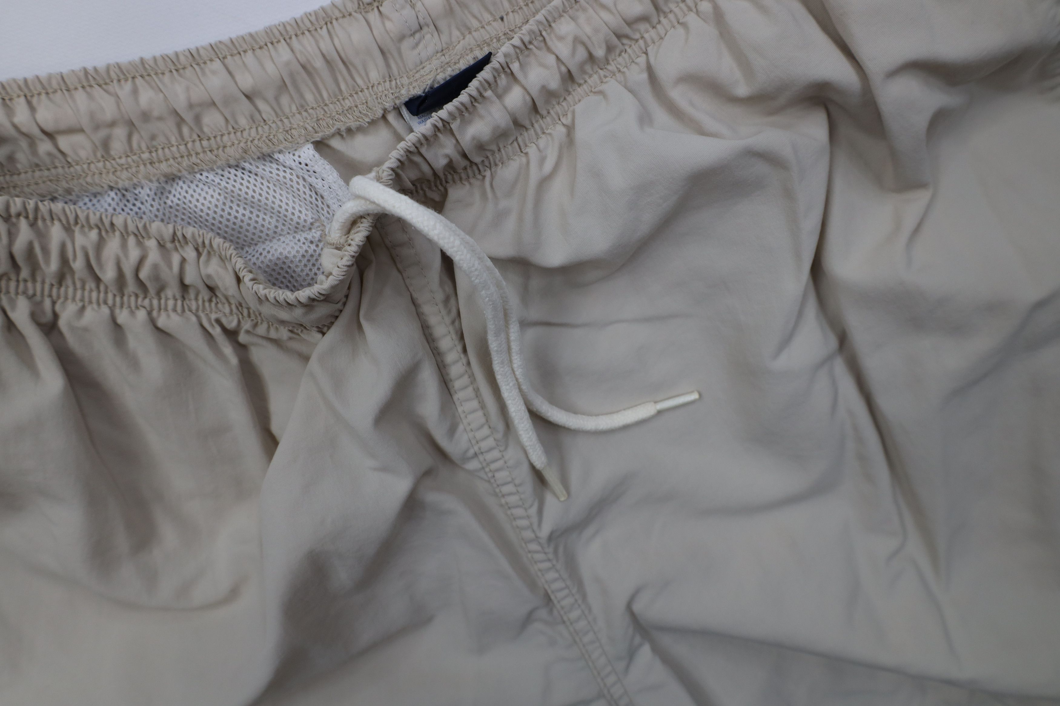 Lands' End Vintage 90s Lands End Wide Leg Windbreaker Pants Beige USA Size US 33 - 9 Thumbnail