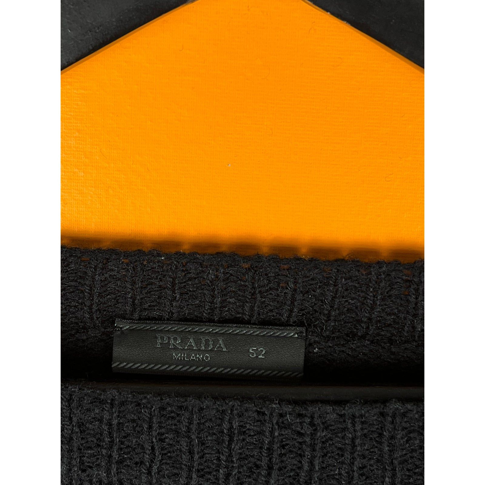 Miu Miu × Prada Prada sweater wool Italy designer luxury chest logo 2018 Size US XL / EU 56 / 4 - 3 Thumbnail