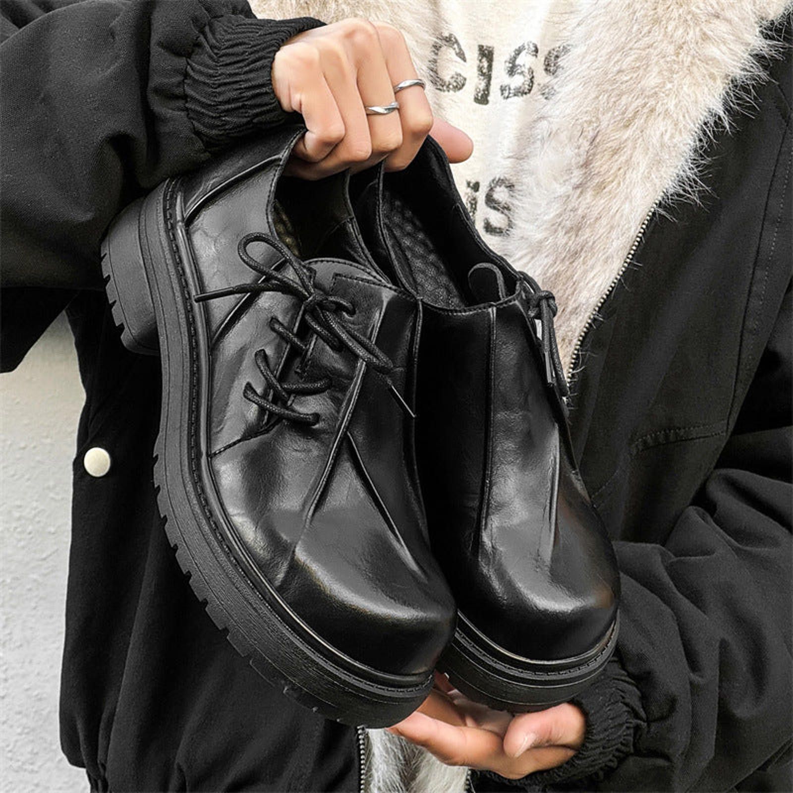Vintage Chunky Sole Lace-Up Derby with Height Options Size US 9 / EU 42 - 7 Thumbnail