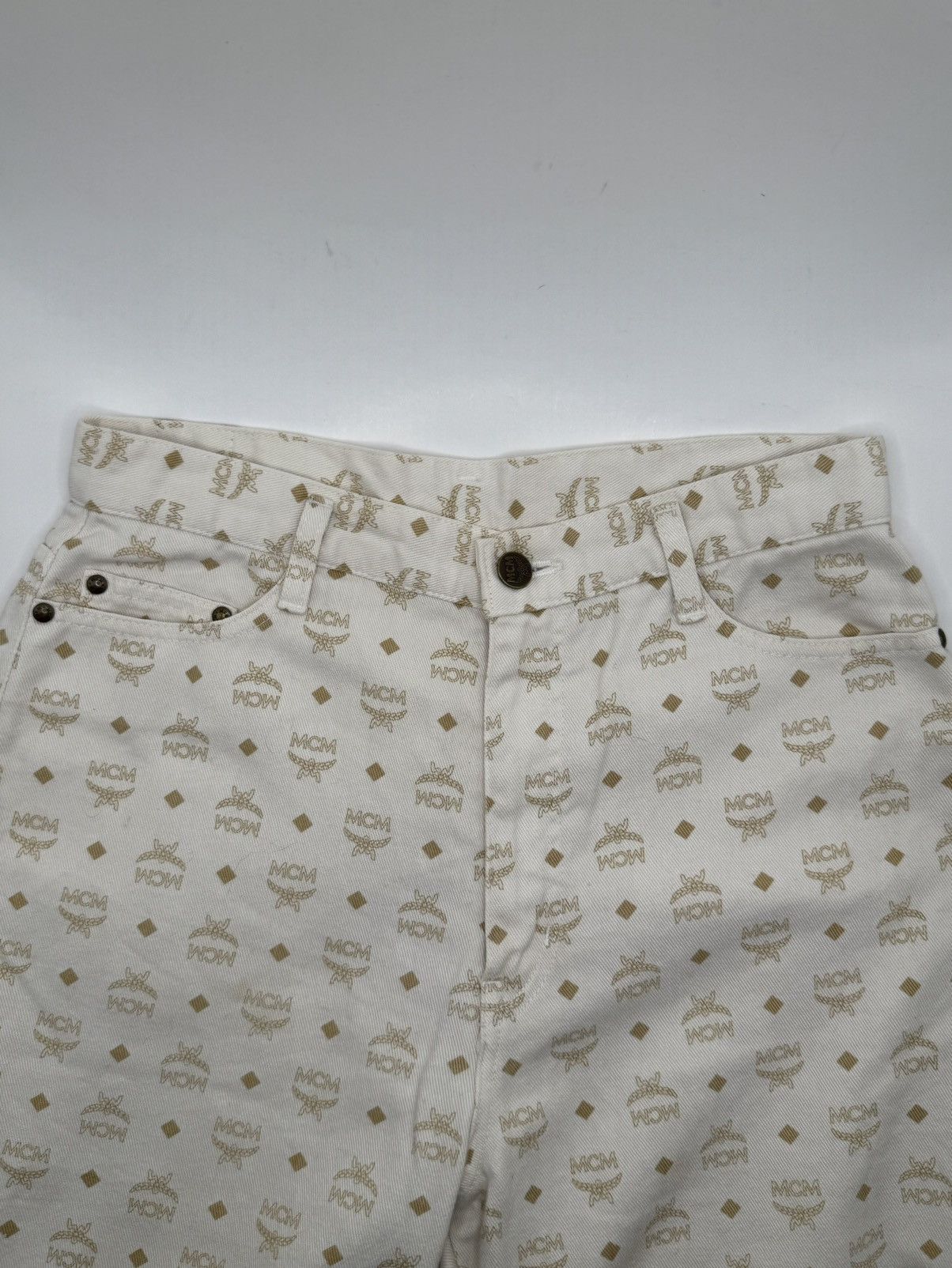 MCM Vintage Mcm O.T.C fullprint Monogram Jeans Size 28" / US 6 / IT 42 - 3 Thumbnail
