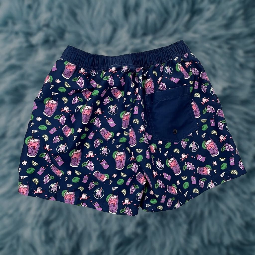 Vintage Barstool Sports Mens Adult Medium Blue Swim Trunks Drinks Print Lined M Size US 31 - 1 Thumbnail