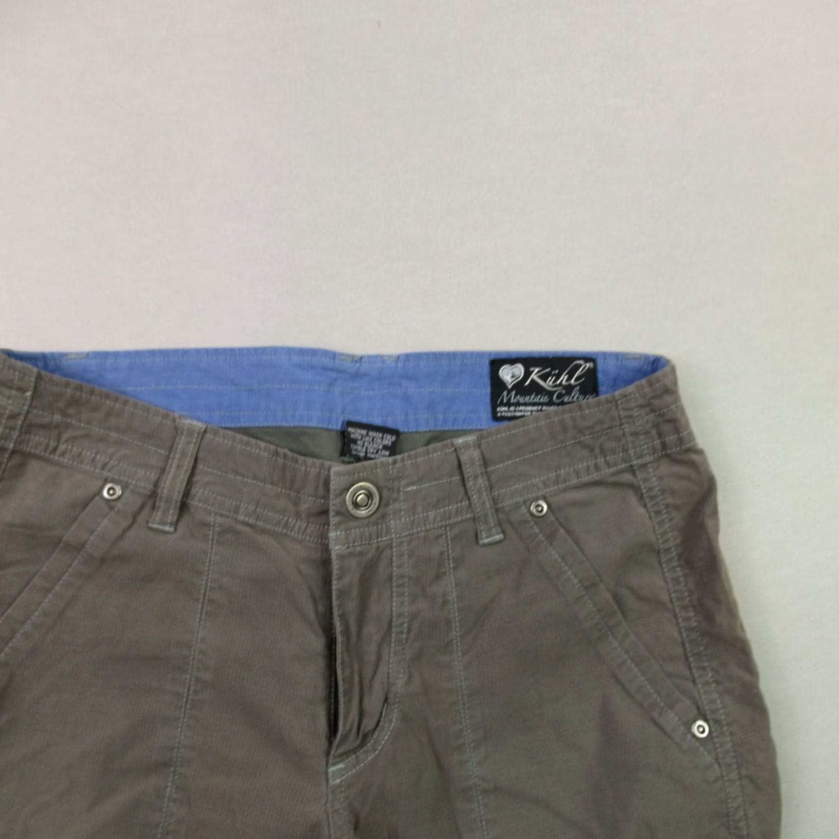 Vintage Kuhl Pants Women 4 Lightweight Straight Leg Outdoors Gray Casual Pockets Size 27" / US 4 / IT 40 - 2 Thumbnail