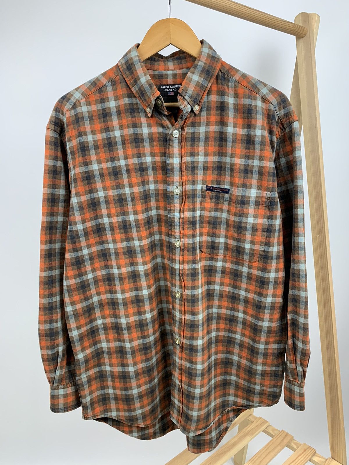 Lauren Ralph Lauren × Vintage Vintage Ralph Lauren Jeans Lrl Oversize Flannel Shirt Size US S / EU 44-46 / 1 - 1 Thumbnail