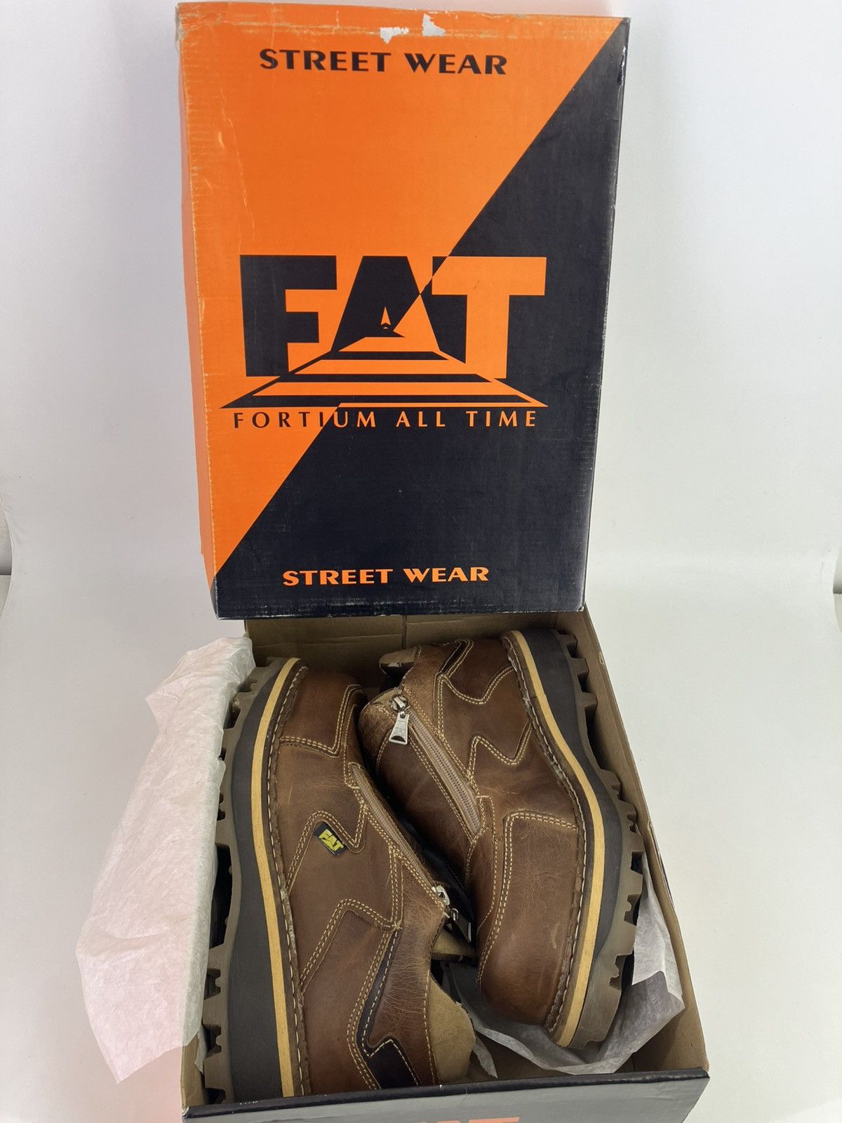 Vintage Genuine leather chunky platform shoes FAT vintage 90s 00s Size US 8 / EU 41 - 11 Thumbnail