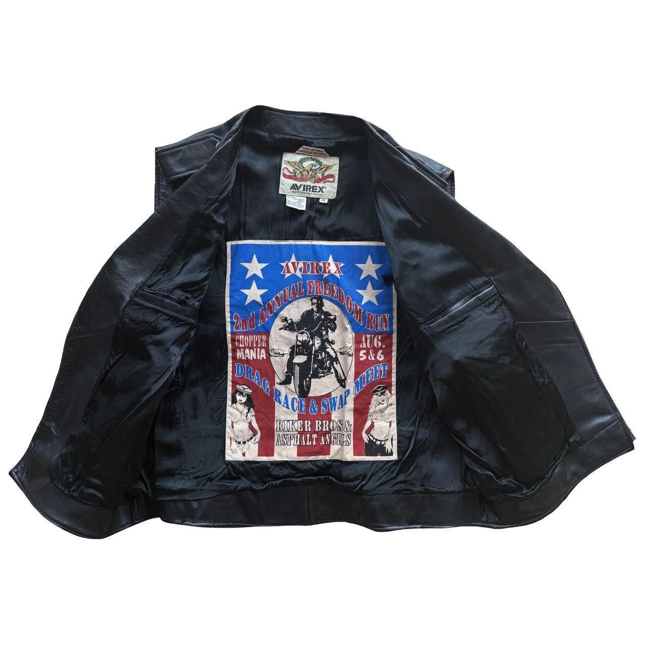 Avirex Avirex Leather Biker Vest Size US XL / EU 56 / 4 - 8 Thumbnail