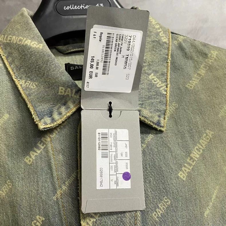 Balenciaga Balenciaga latest yellow clay distressed denim jacket with Size US M / EU 48-50 / 2 - 5 Thumbnail