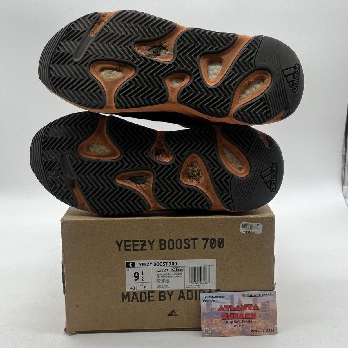 Adidas Yeezy boost 700 Enflame Amber Size US 9.5 / EU 42-43 - 8 Thumbnail