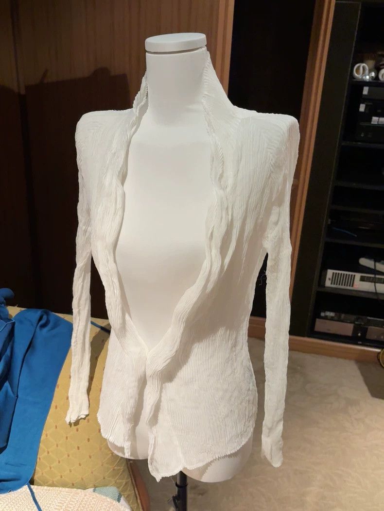 Issey Miyake issey miyake White thin cardigan Size M / US 6-8 / IT 42-44 - 1 Thumbnail