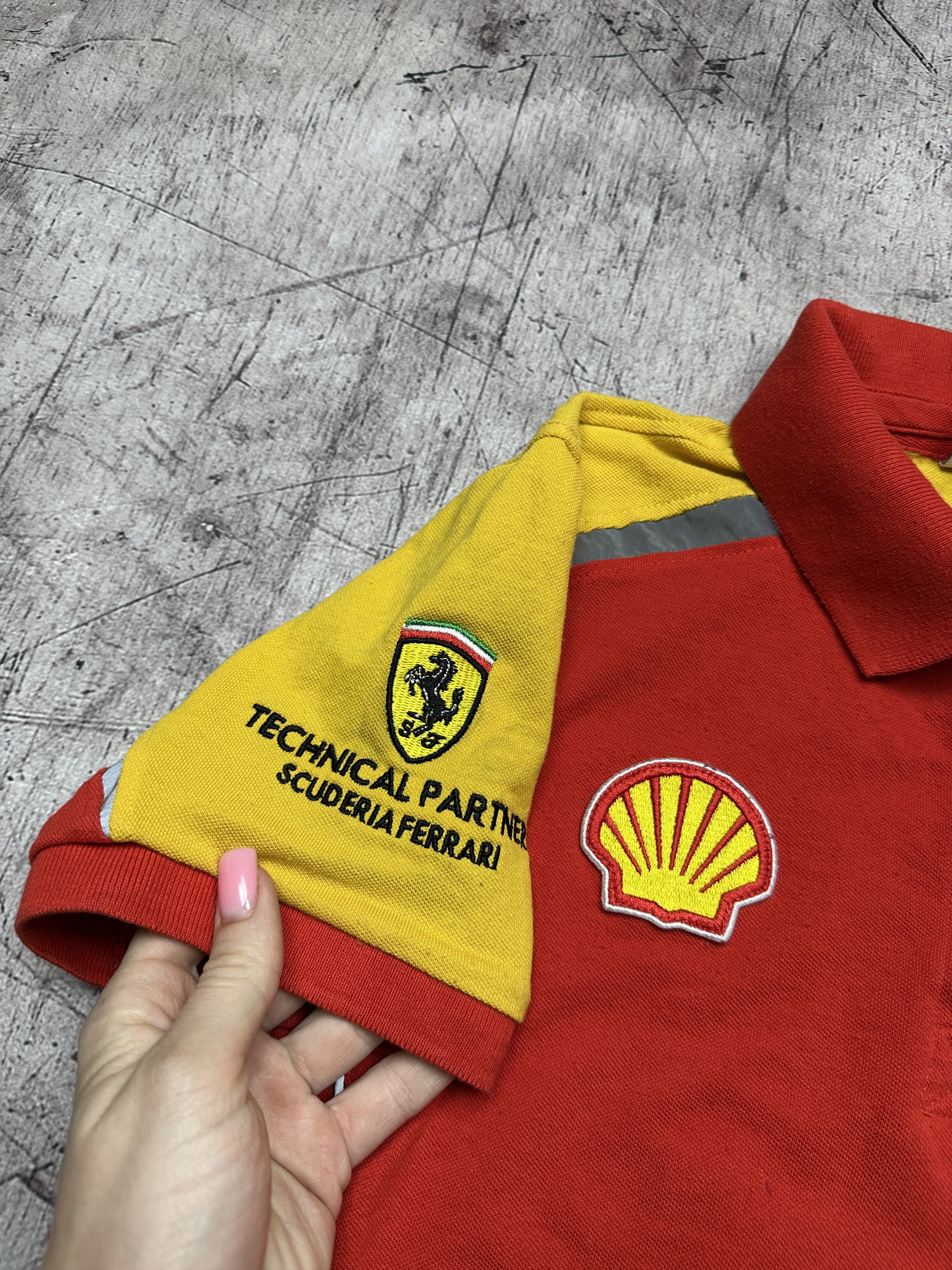 Ferrari Ferrari Racing Team Vintage Womens Polo Shirt Size M / US 6-8 / IT 42-44 - 3 Thumbnail