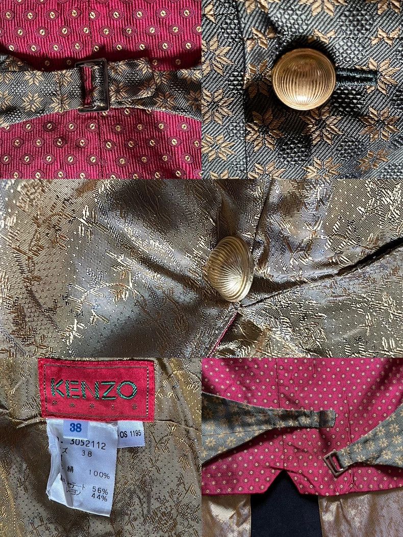 Kenzo KENZO Silk satin brocade shell button sleeveless vest Size M / US 6-8 / IT 42-44 - 9 Thumbnail