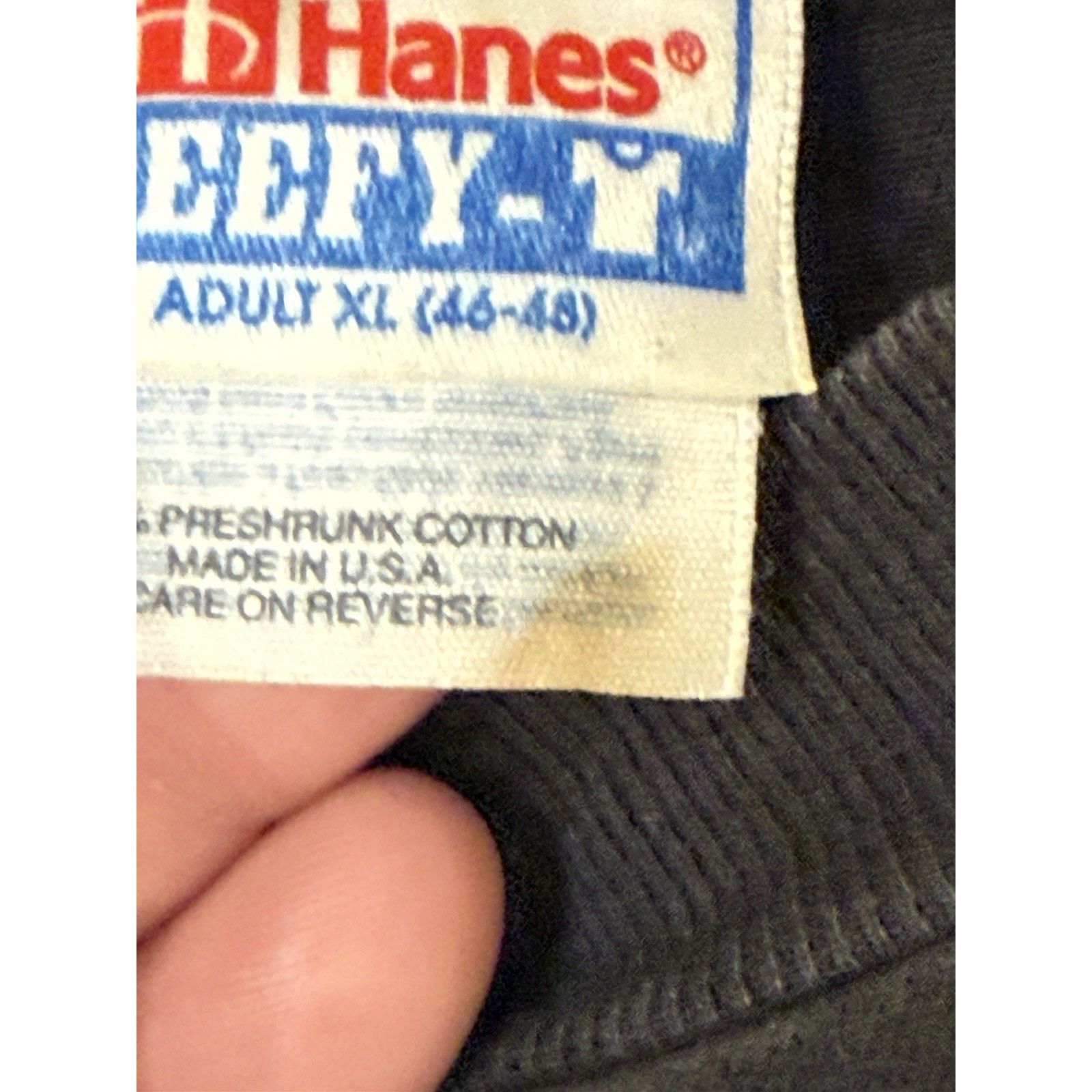Hanes Vintage 90s Hanes Beefy Wolf Nature Tee Men’s XL Size US XL / EU 56 / 4 - 4 Thumbnail
