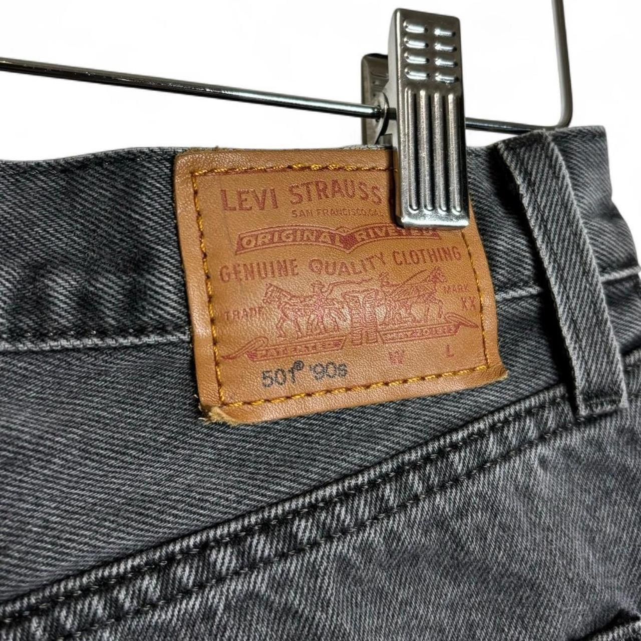 Levi's Vintage Style Levi's 501 Grey Distressed Cutoff Denim Shorts Size US 30 / EU 46 - 5 Thumbnail