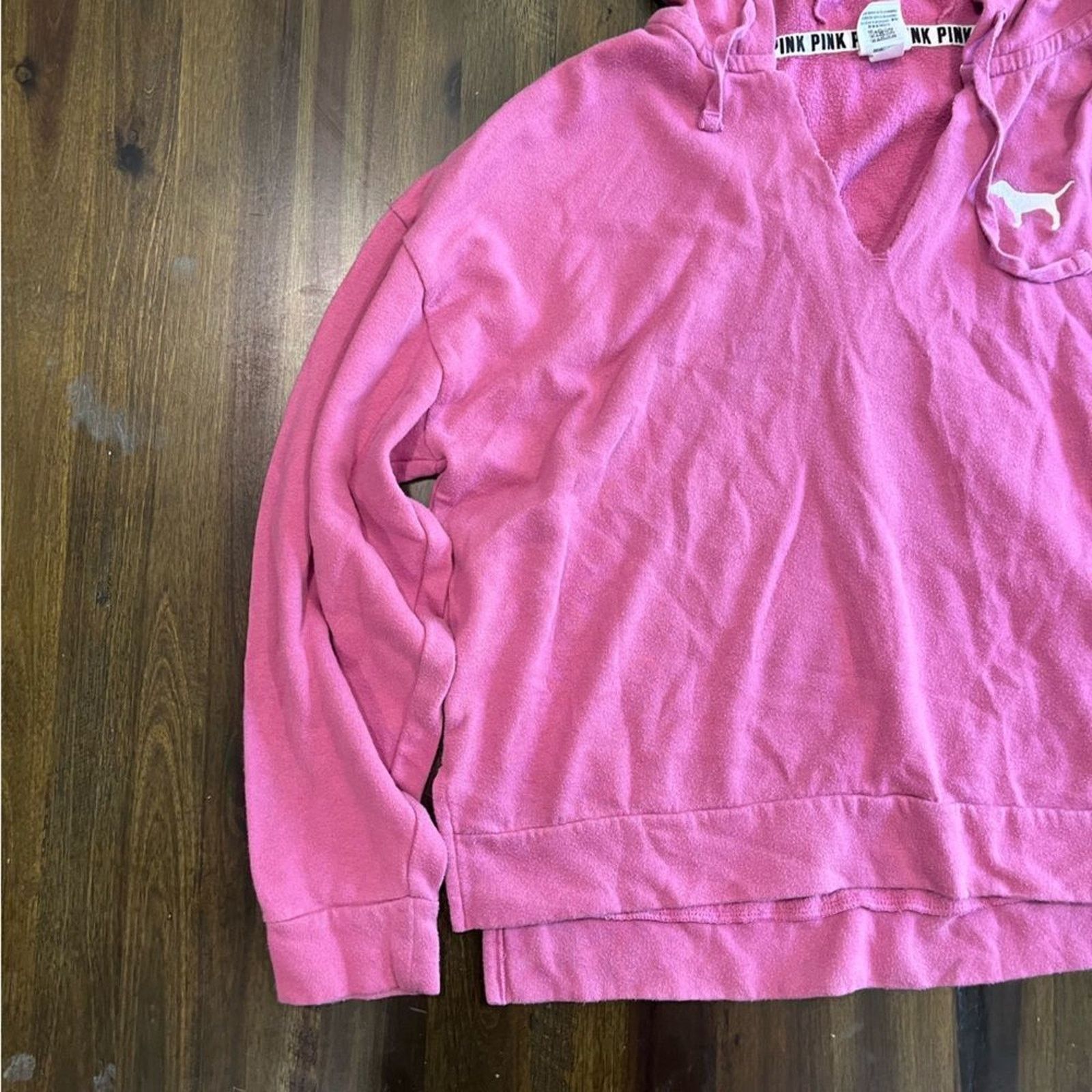 Vintage Victoria’s Secret PINK Pullover Hoodie Medium Size M / US 6-8 / IT 42-44 - 2 Thumbnail
