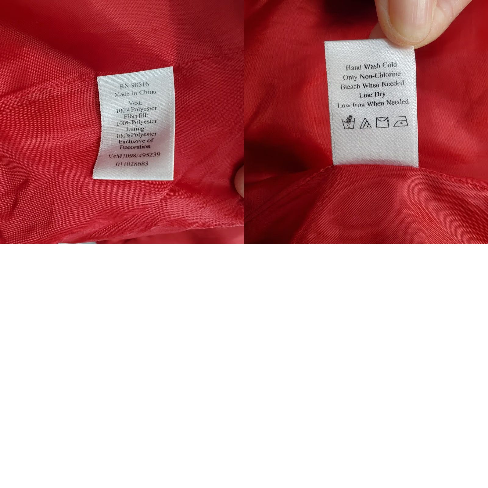 Coldwater Creek Coldwater Creek Quilted Vest Womens Medium Red Lined Pockets Sleeveless Full Zip - Cozy Fall Style Size M / US 6-8 / IT 42-44 - 8 Thumbnail