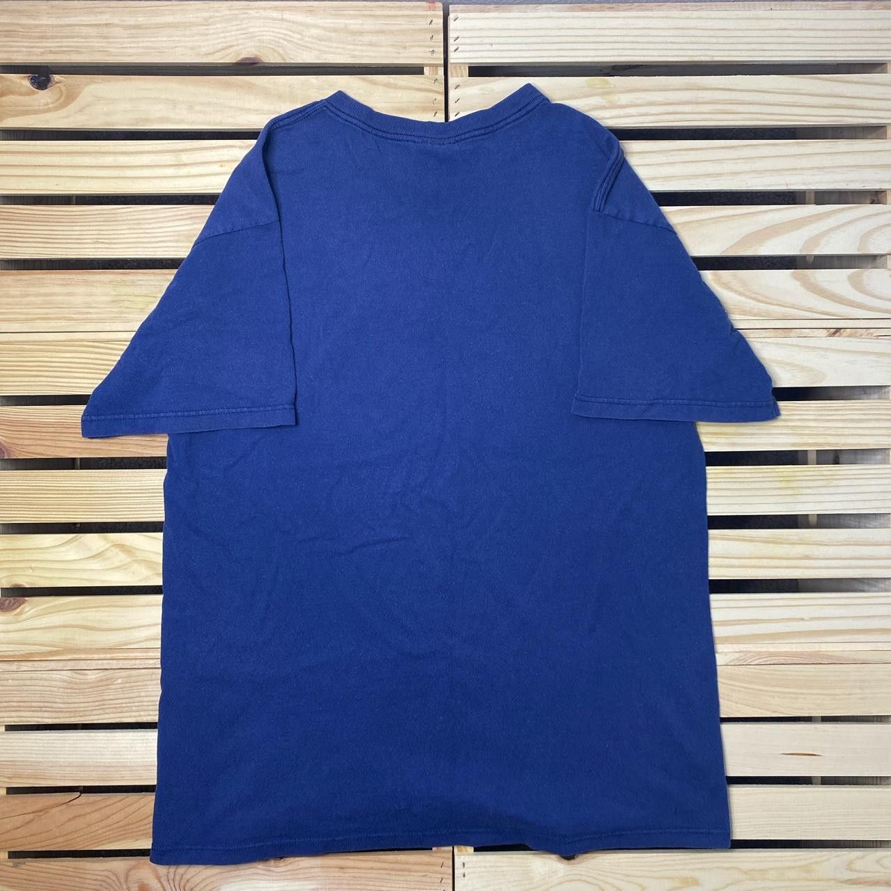 Adidas Vintage Adidas Navy Blue Tee Size Medium Size US M / EU 48-50 / 2 - 2 Thumbnail