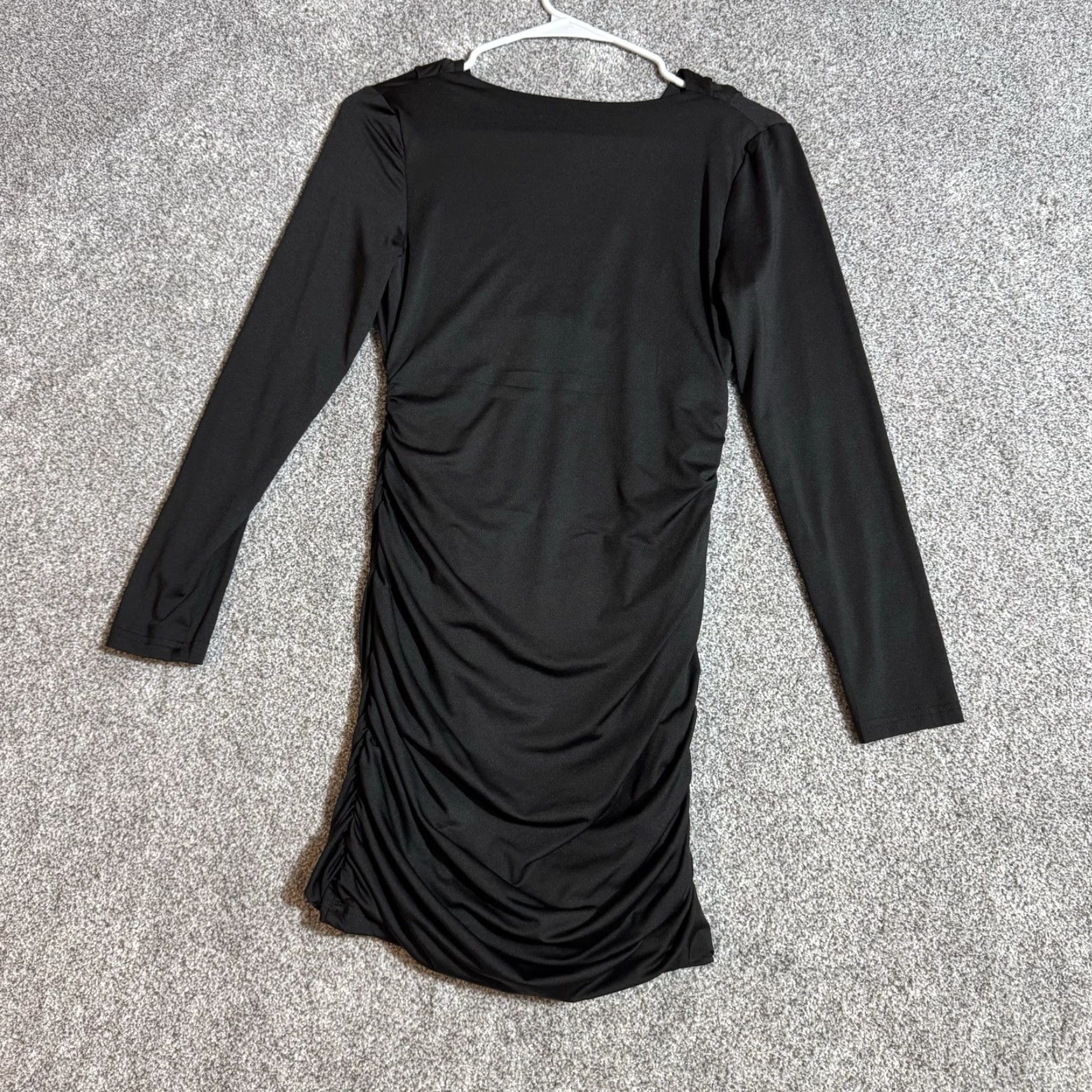 Vintage Bodycon Dress Size 8 Mob Wife Chic Evening Wear Ruched Slinky Minimalist Elegant Size M / US 6-8 / IT 42-44 - 6 Thumbnail